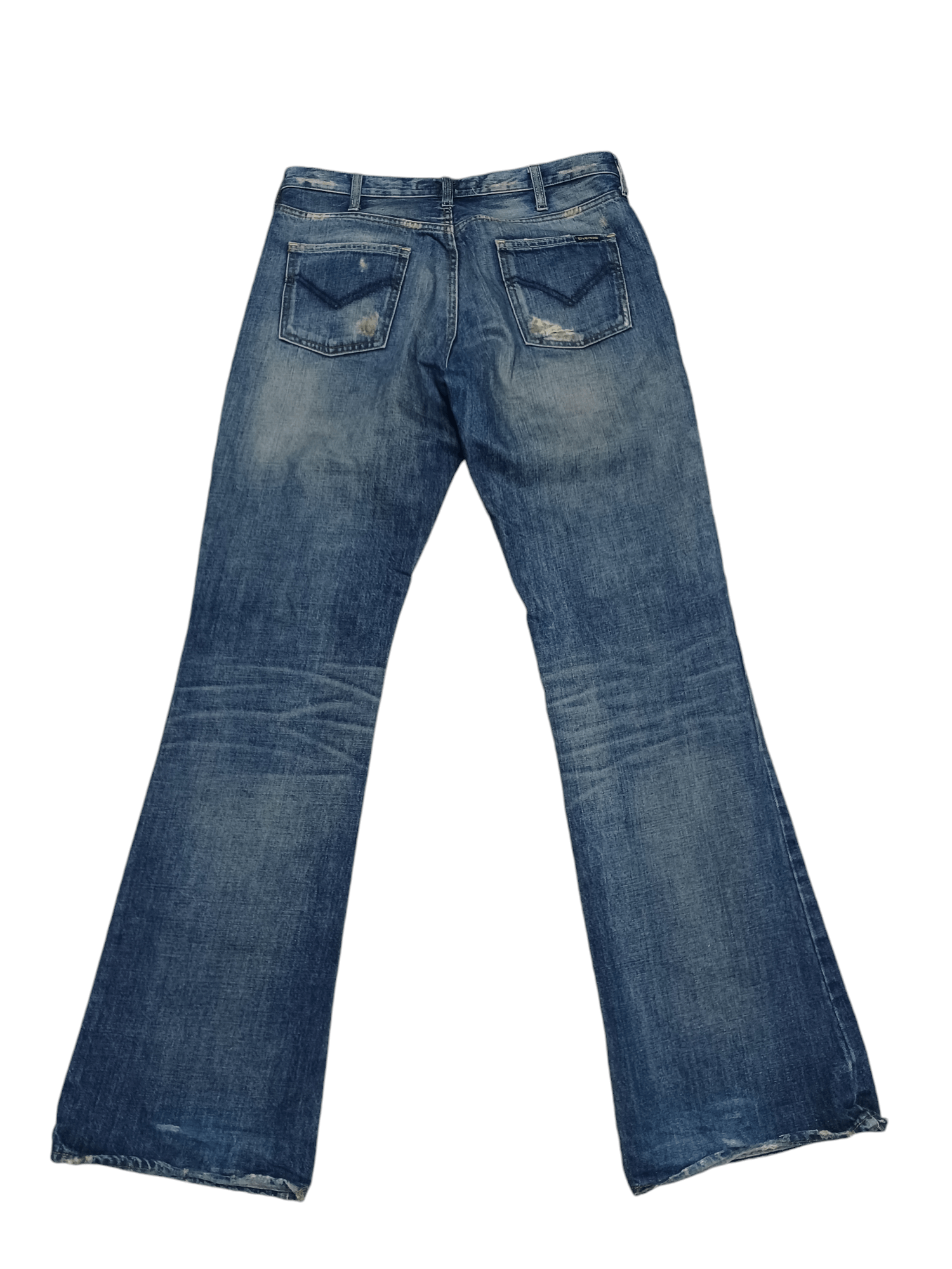 Energie ENERGIE MADE IN ITALY BOOTCUT DISTRESSED AVANT GARDE JEANS Size US 34 / EU 50 - 4 Thumbnail