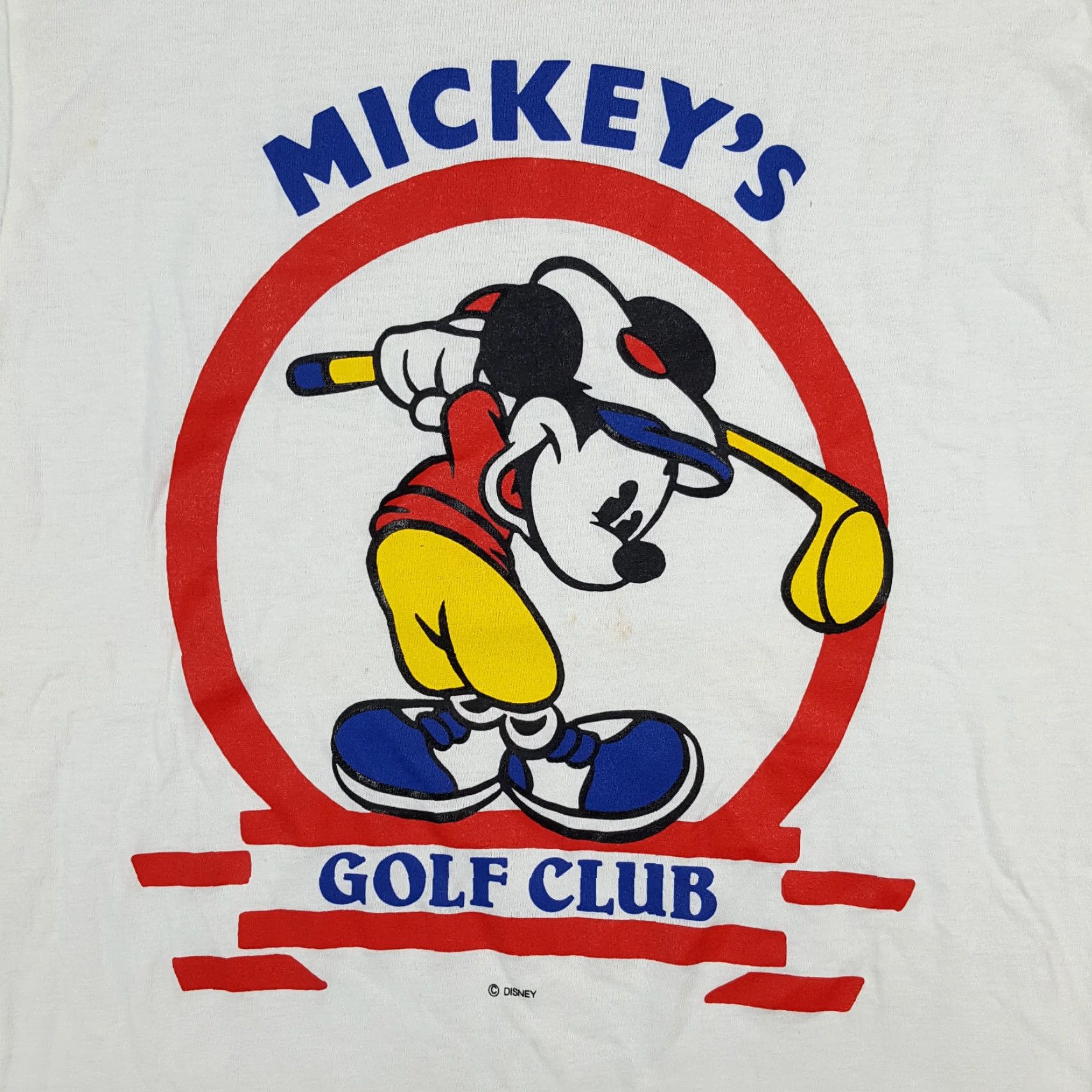 Disney VINTAGE Mickey's Golf Club 90s Disney Cartoon T-Shirt Men Small White Preppy Athletic Y2K Size US S / EU 44-46 / 1 - 2 Thumbnail