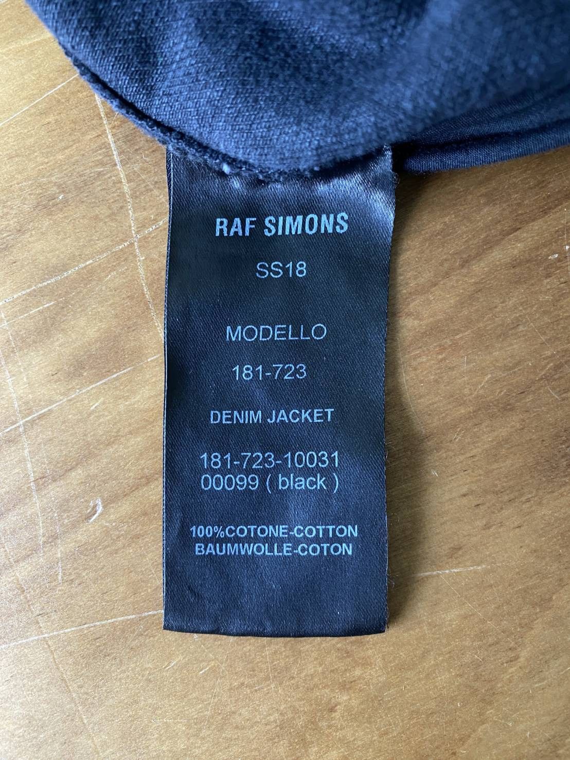 RAF SIMONS 18S/S New Order Peter Saville Oversized Jacket