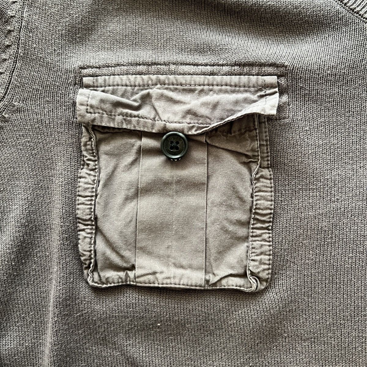 Armani Exchange Vintage 00s Armani Exchange Military Pocket Knit Size US M / EU 48-50 / 2 - 5 Thumbnail