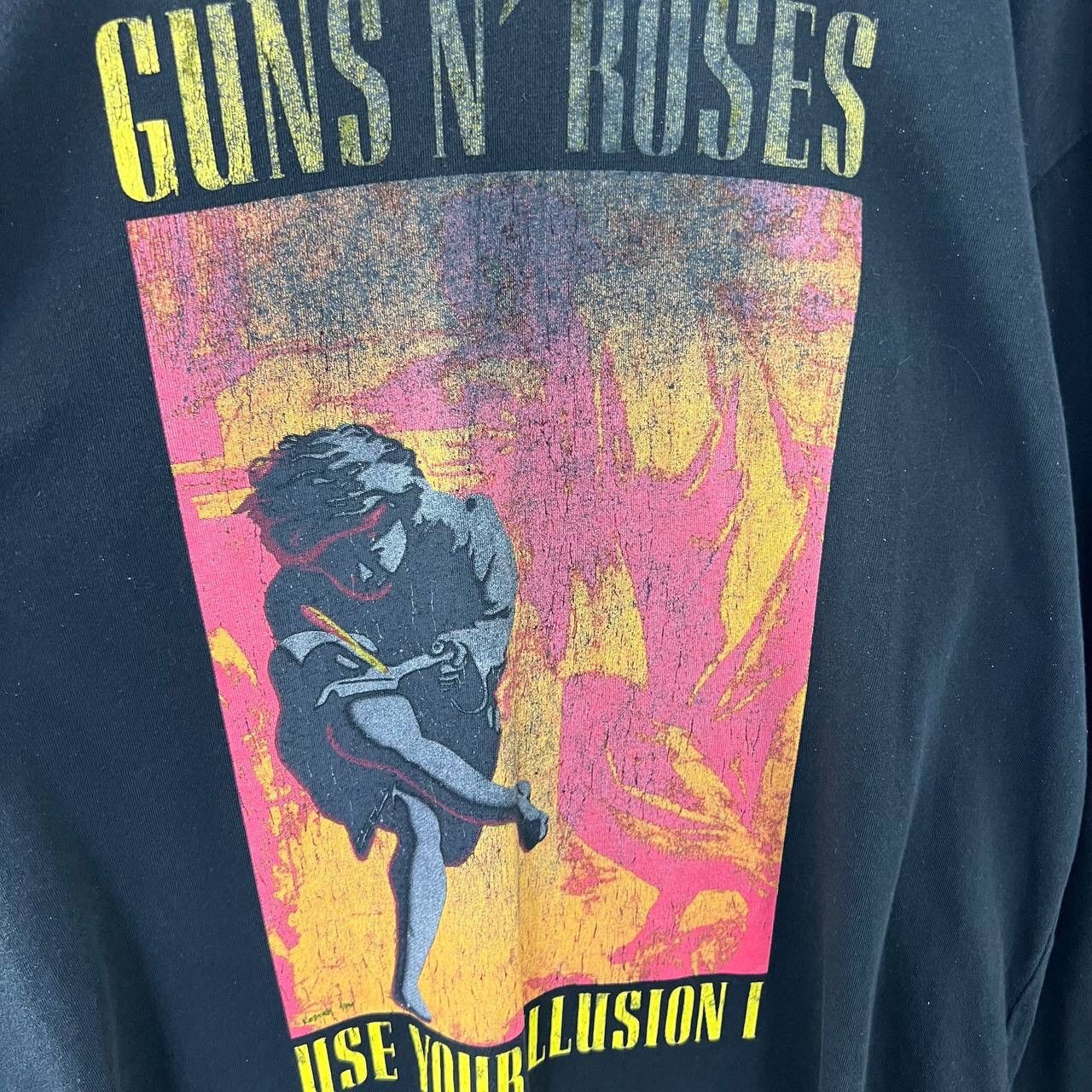 Band Tees Guns N Roses Use Yourn illusion Tour 1991 Rock Band Big Logo Size US XL / EU 56 / 4 - 4 Thumbnail