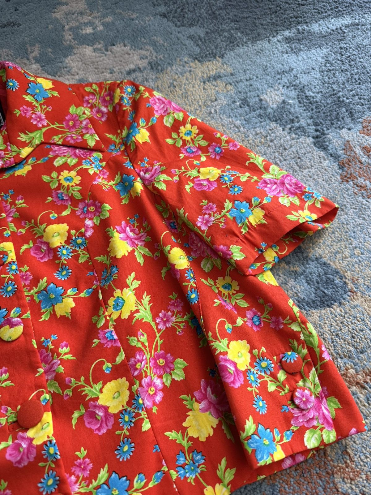 Versus Versace Vintage Versus By Gianni Versace AW 1993 Floral Print Top Size S / US 4 / IT 40 - 6 Thumbnail