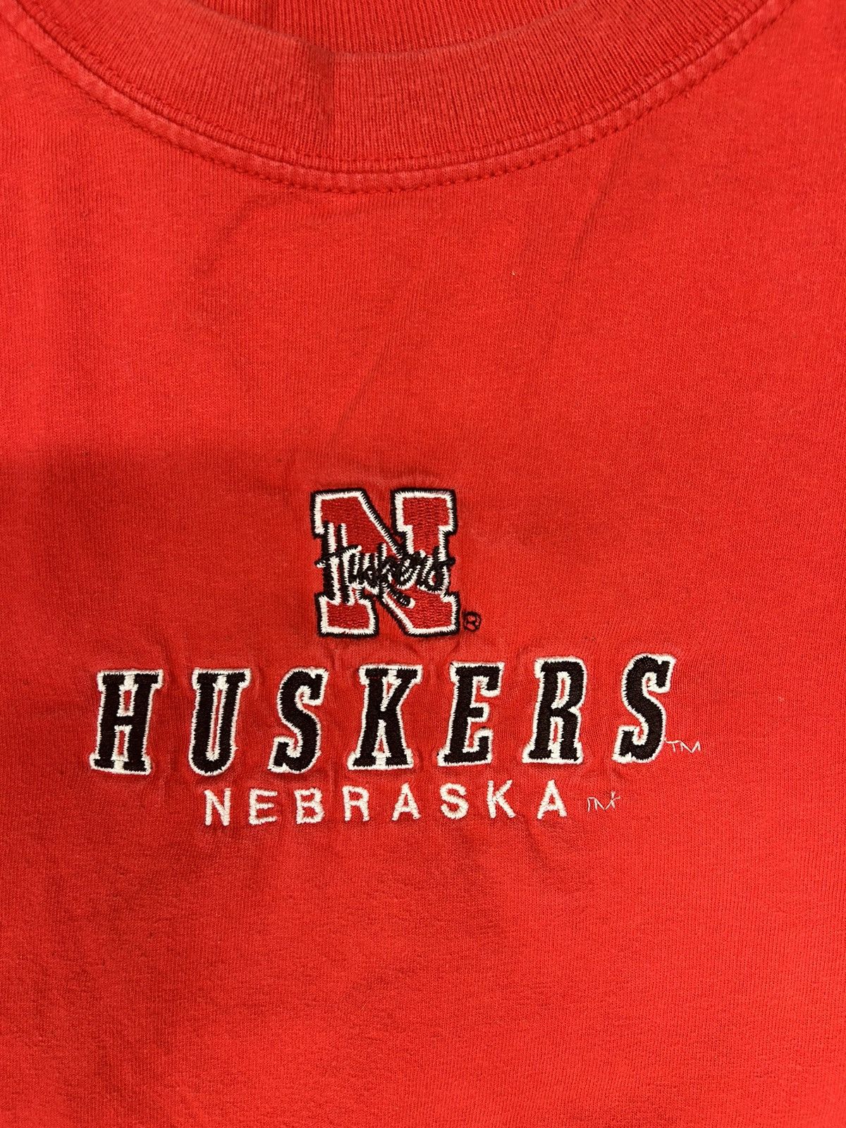 Vintage Crazy Vintage 90s Nebraska Huskers Red Logo Tee Shirt Size US XXL / EU 58 / 5 - 2 Thumbnail