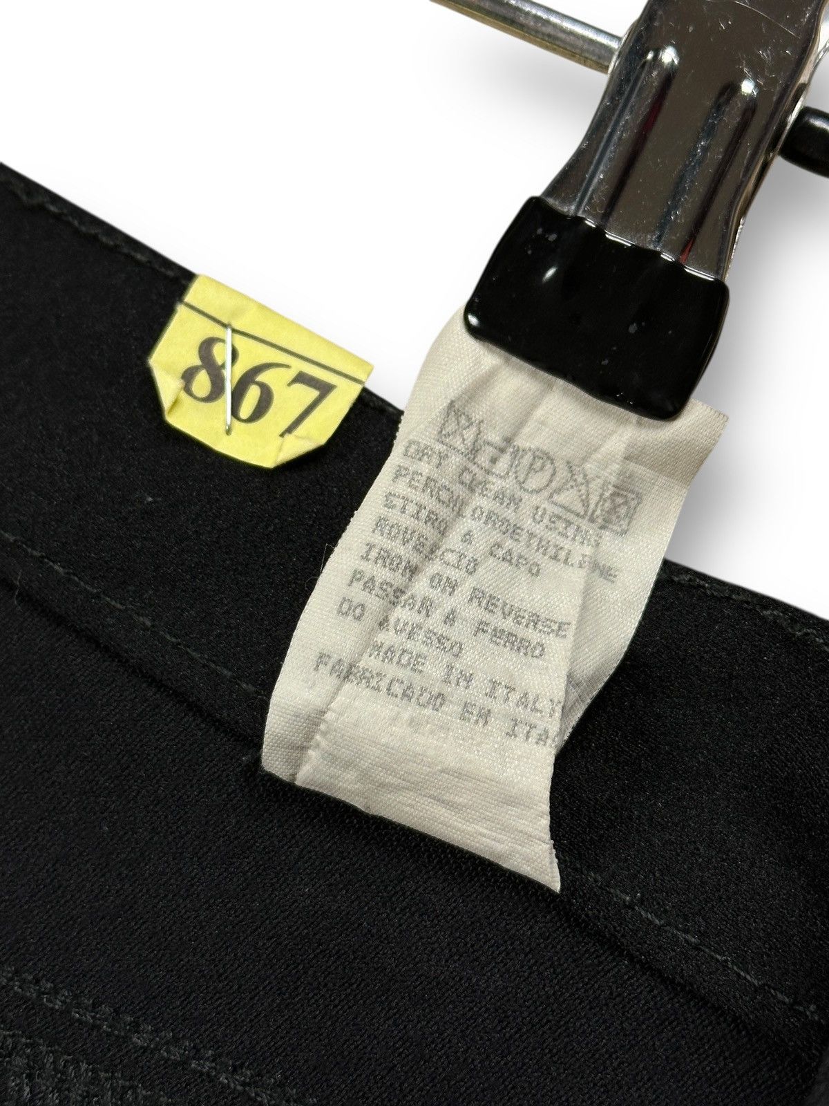Moschino Vintage 90’s Moschino Jeans Black Pants Trousers Size 30" / US 8 / IT 44 - 16 Thumbnail