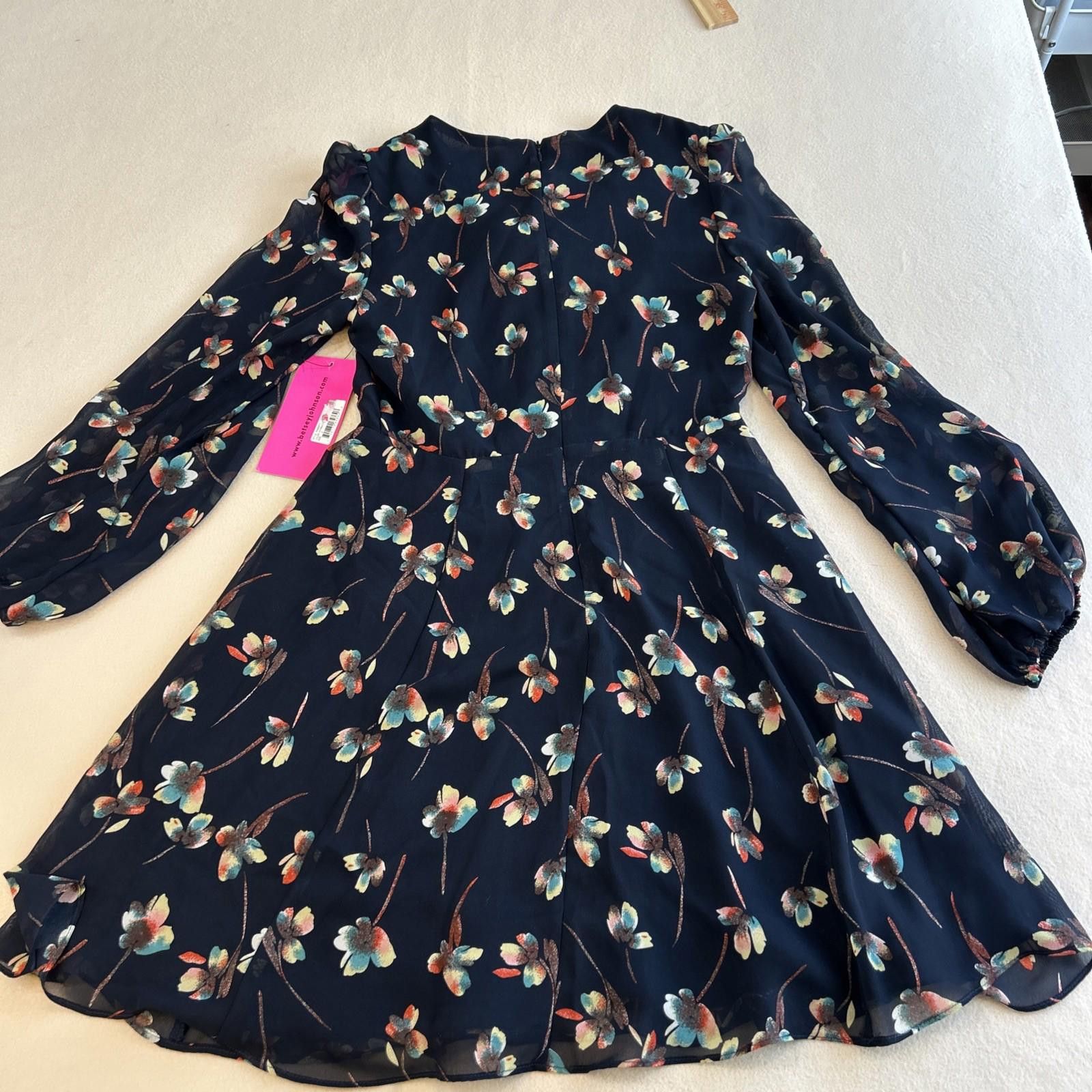 Other Betsey Johnson Sheer Black Floral Sleeve Dress Sz8 Nordstrom Size M / US 6-8 / IT 42-44 - 7 Thumbnail