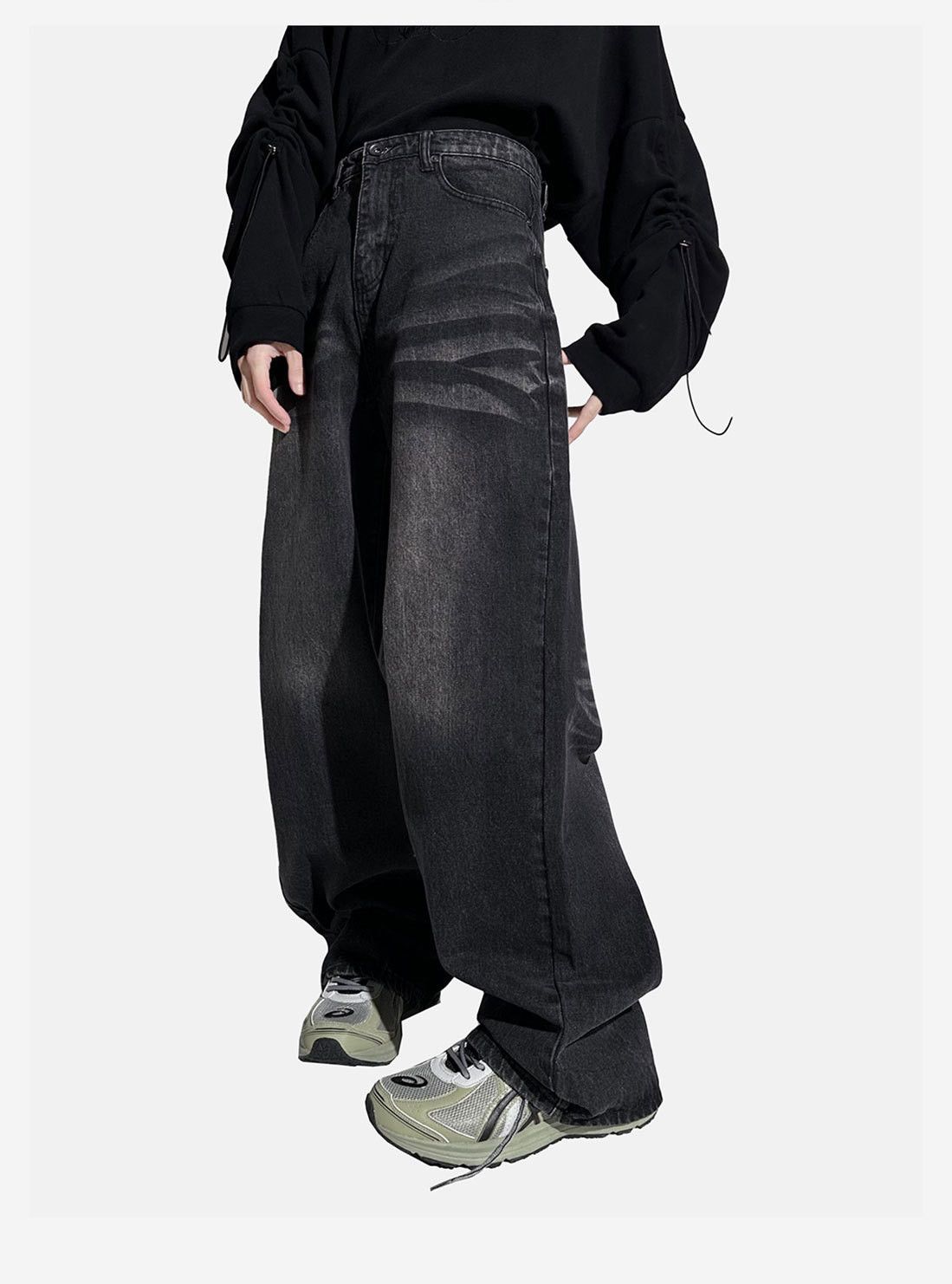 Japanese Brand × Jean American retro washed loose straight jeans Size US 32 / EU 48 - 5 Thumbnail