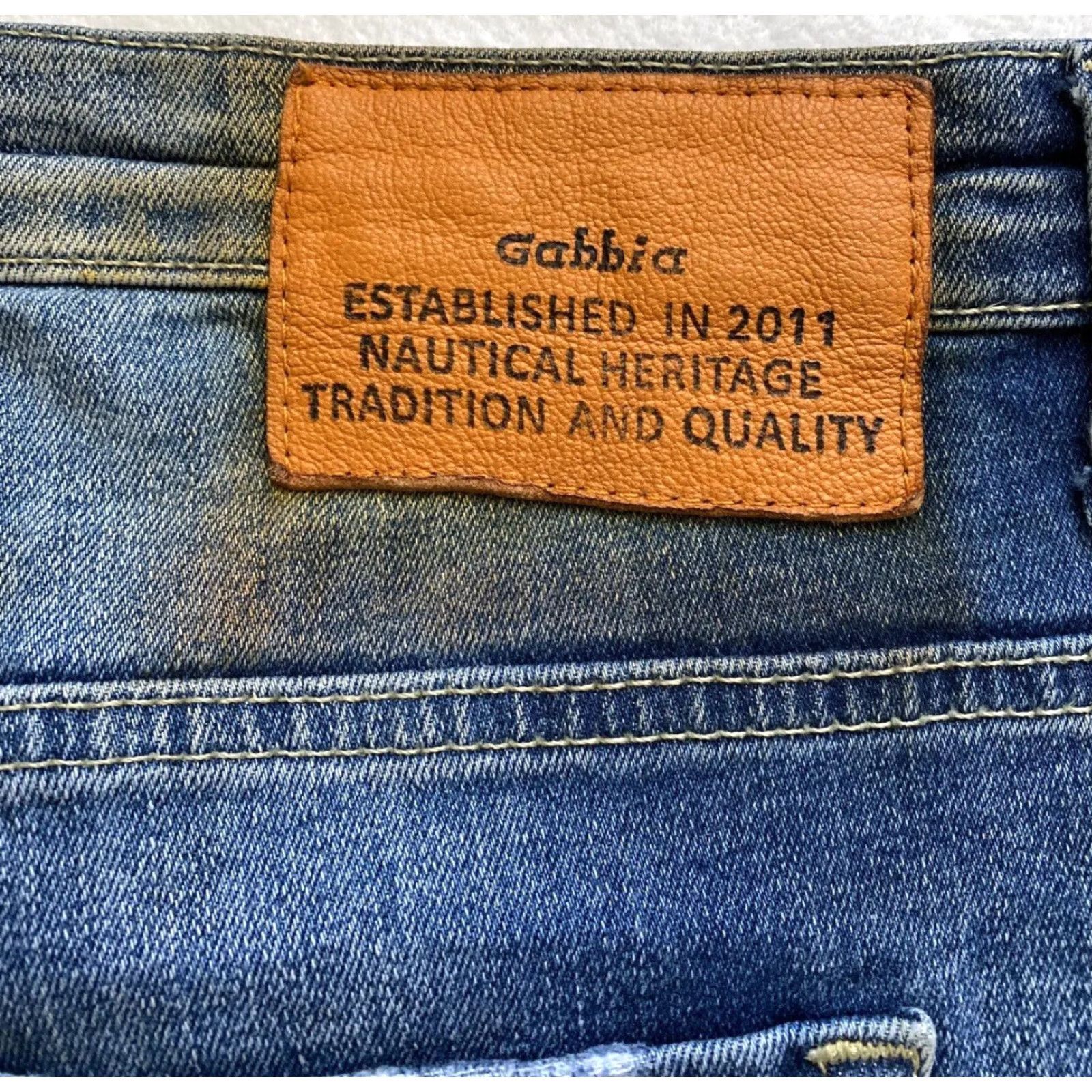 Vintage Gabbia Denim Jeans Men’s 42X34 Blue Denim Regular Fit Button Modern / 21-45 Size US 38 / EU 54 - 7 Thumbnail