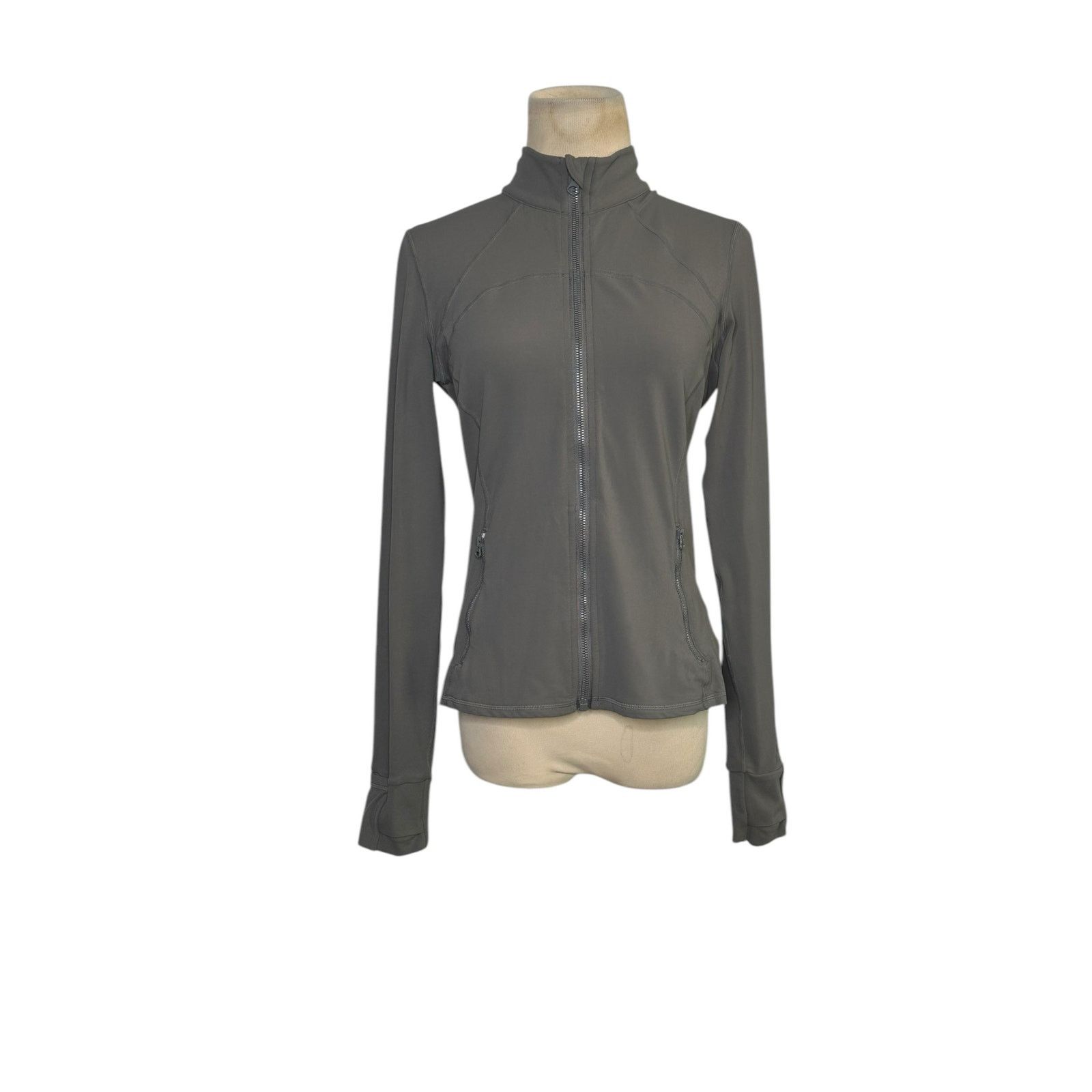 Shein Shein gray long sleeves full zip athletic jacket size Large Size S / US 4 / IT 40 - 12 Thumbnail