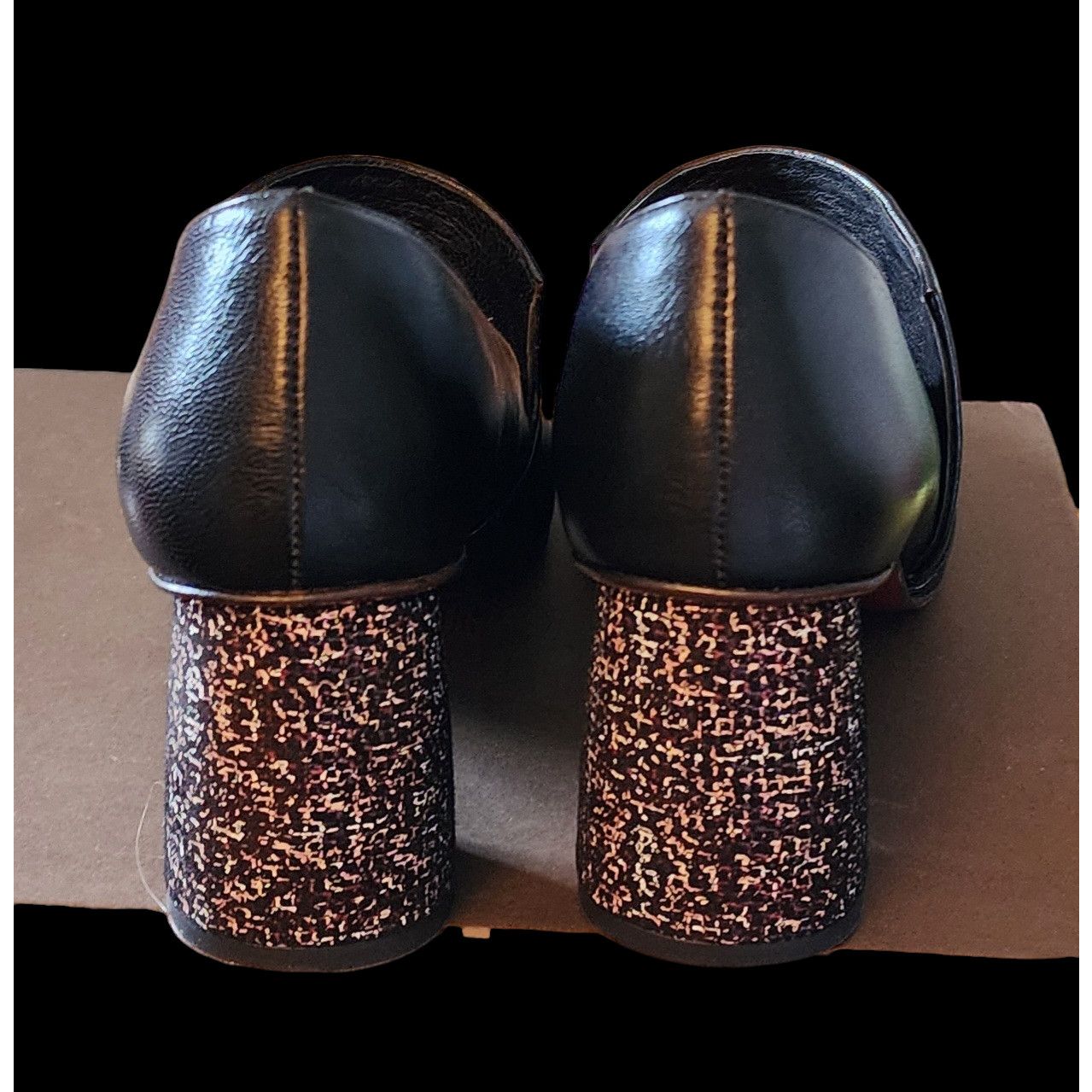 Other Chie Mihara black leather block heels size 38 size U.S 7.5 Size US 8 / IT 38 - 4 Thumbnail