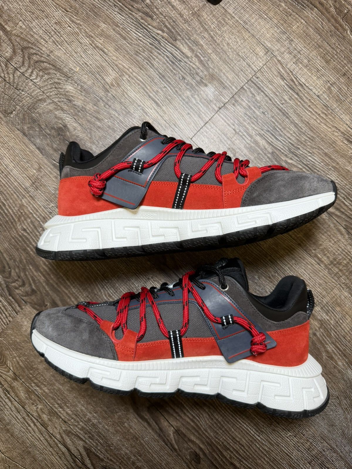 Versace VERSACE Trigreca V2 SNEAKER | Red/White | 44EU(11M) Size US 11 / EU 44 - 8 Thumbnail