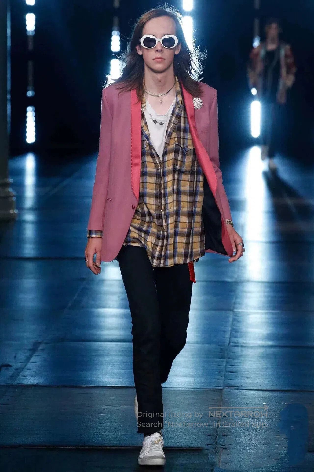 Saint Laurent Paris Saint Laurent 16SS Shawl Collar Pink Blazer. Size US S / EU 44-46 / 1 - 7 Thumbnail