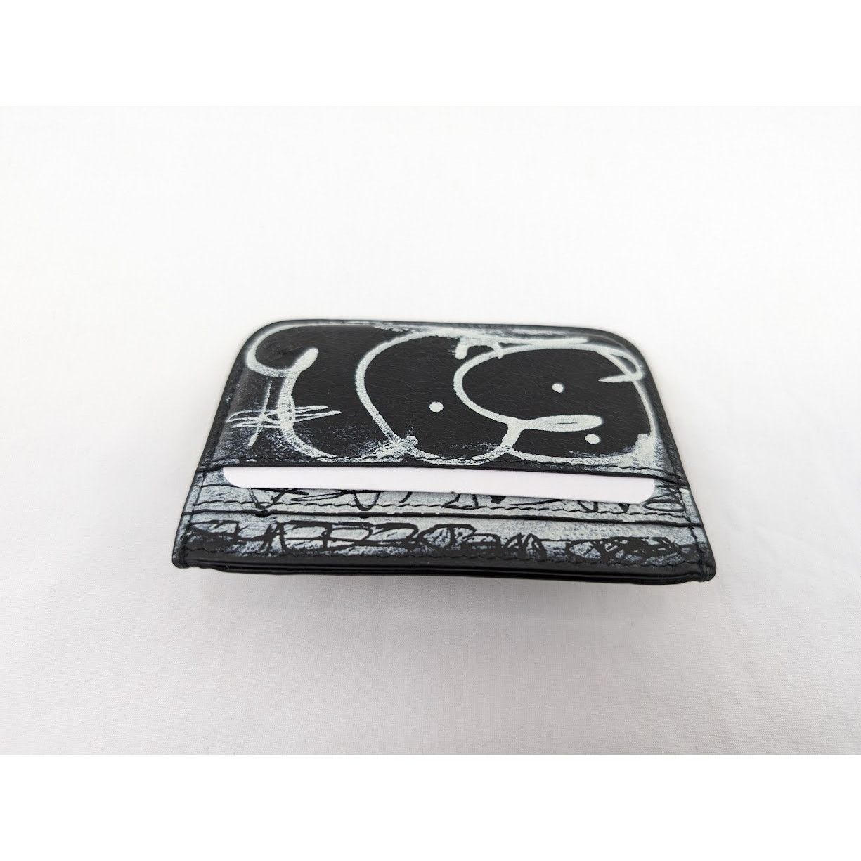 Balenciaga o1rshd1 Q:3 / Size:OS/Arena Lamb Graffiti Cagole Card Holder Size ONE SIZE - 10 Thumbnail