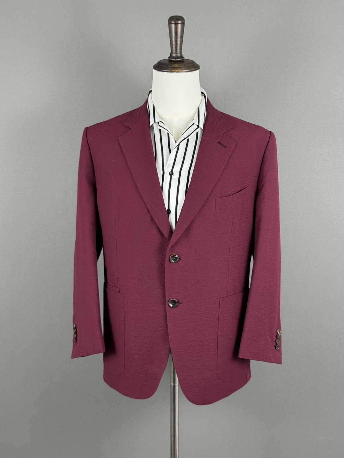 Ermenegildo Zegna Ermenegildo Zegna Napoli Couture Men’s Silk Blend Blazer Size 42S - 2 Thumbnail