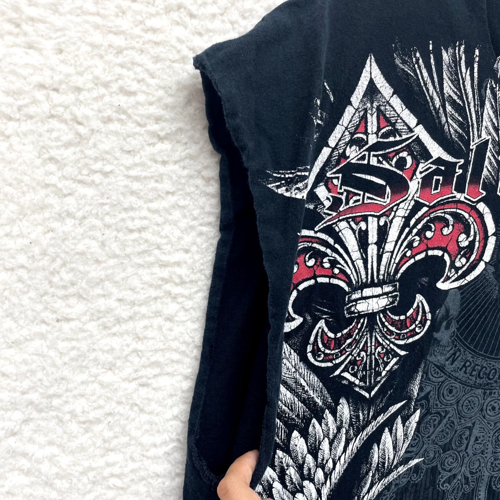 Gildan VINTAGE Y2K T-SHIRT XL Black Skull Graphic Cyber Grunge Moto Tattoo Affliction - Men, Graphic Tee, Sleeveless, Gildan, Cotton Size US XL / EU 56 / 4 - 4 Thumbnail