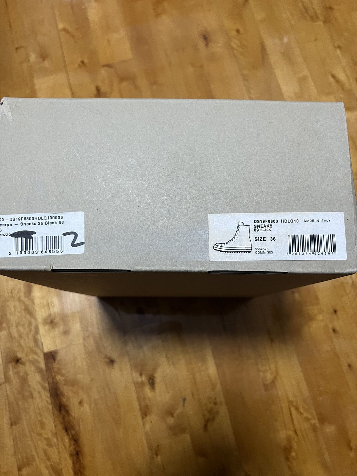 Rick Owens Drkshdw Rick owens drkshdw so cunt ramones hi top sneaks Size US 6 / IT 36 - 12 Thumbnail