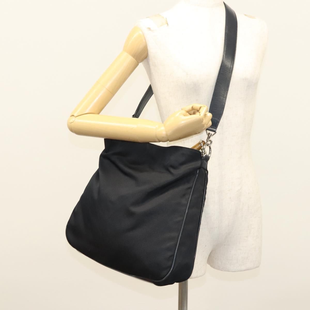 Gucci GUCCI Bamboo Hand Bag Canvas Navy Silver 001 001 Size ONE SIZE - 23 Thumbnail