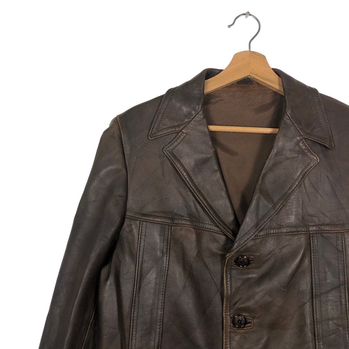 Japanese Brand 🔥90’s Vintage Leather Jacket John Lewis Partnership Size US S / EU 44-46 / 1 - 6 Thumbnail