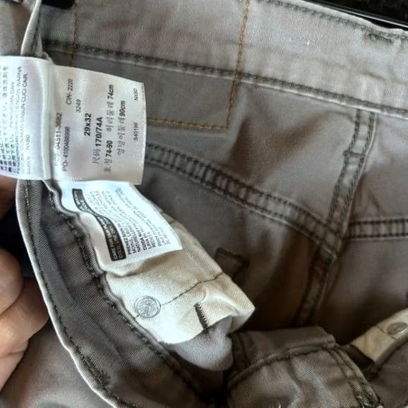 Levi's Levi's 511 Slim Fit Jeans Grey Size 29x32 Stretch Men Size US 29 - 3 Thumbnail