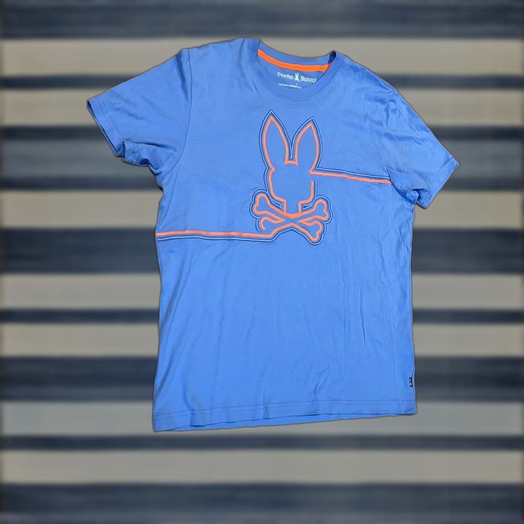 Psycho Bunny Psycho Bunny Chester Embroidered Graphic Tee Sky Blue T Shirt Men’s Size 5 Size US S / EU 44-46 / 1 - 1 Thumbnail