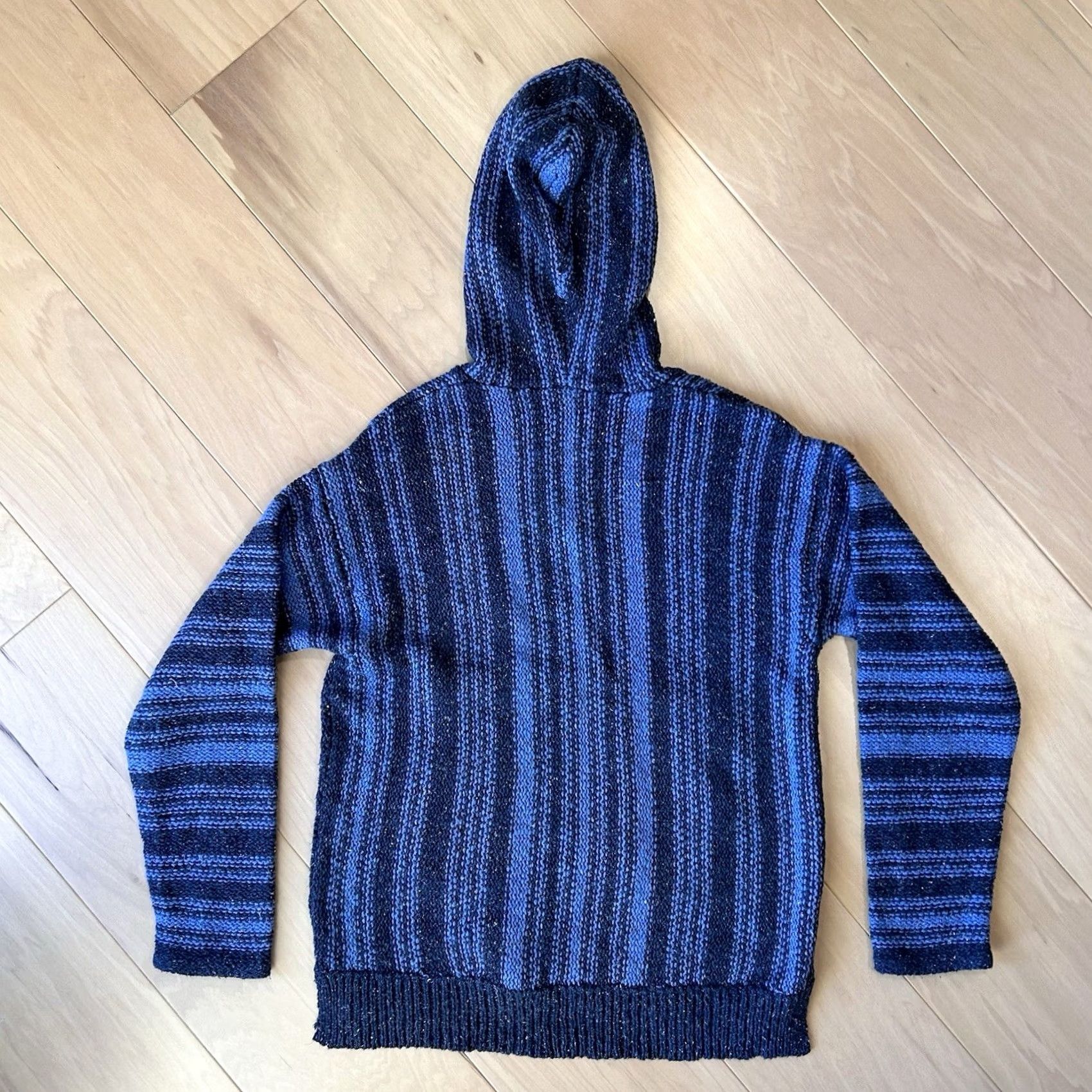 Outerknown Outerknown Hana Hoodie Sweater Women's Small Blue Kilim Paz Stripe Size S / US 4 / IT 40 - 2 Thumbnail