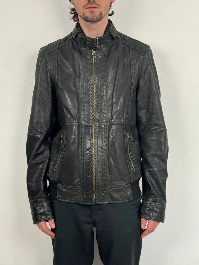 Dolce & Gabbana 2010s Dolce & Gabbana Black Classy Leather Jacket Size US L / EU 52-54 / 3 - 2 Thumbnail
