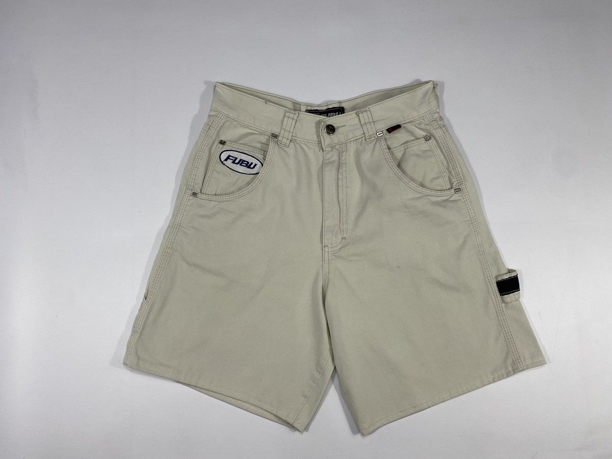 Fubu LASTDROP🔥Vintage 90s Fubu Rap Hip Hop Cargo Carpenter Shorts Size US 29 - 21 Thumbnail