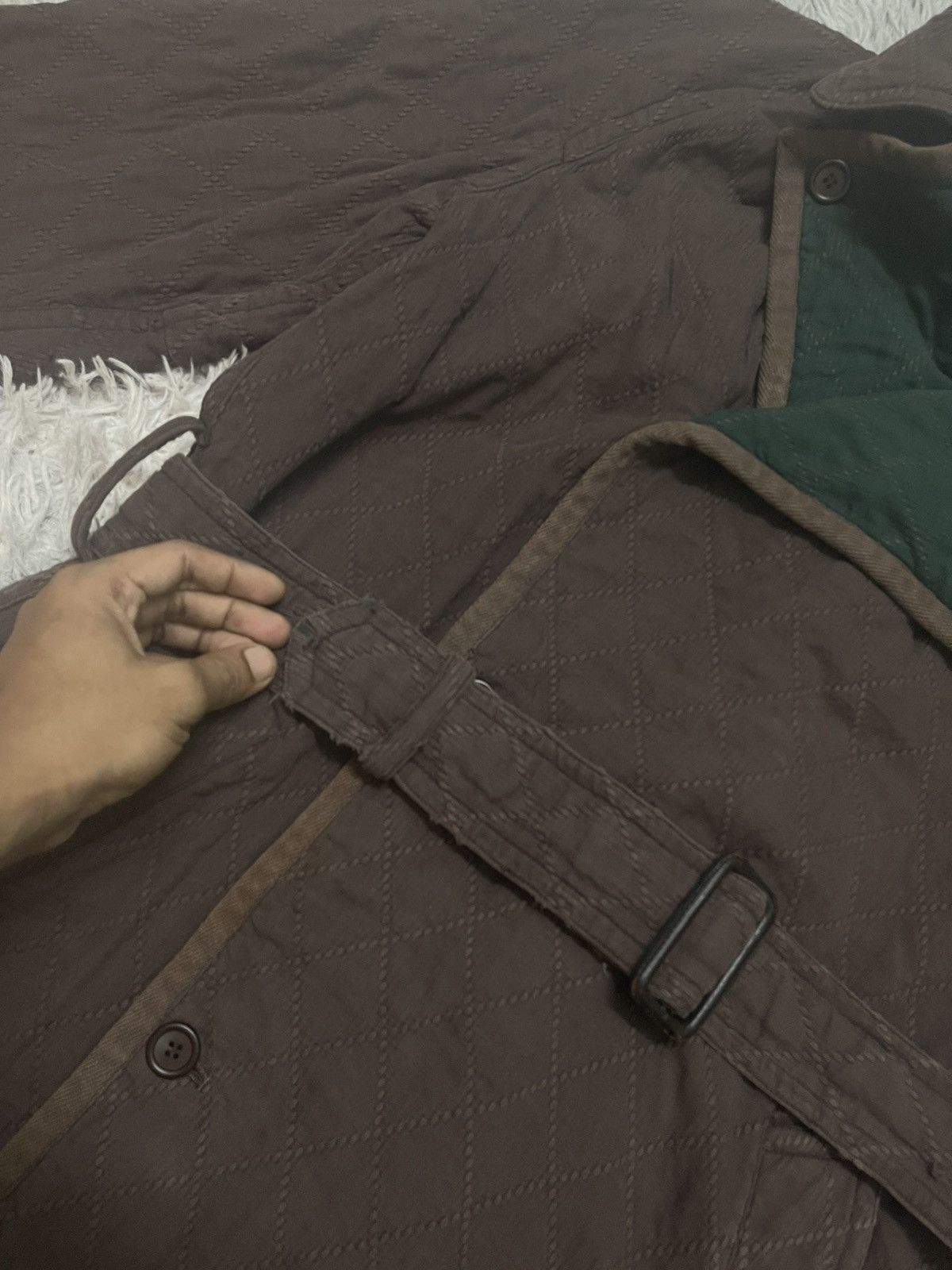 Issey Miyake 80s ISSEY MIYAKE TRENCH COAT BELT RARE DESIGN Size US M / EU 48-50 / 2 - 7 Thumbnail