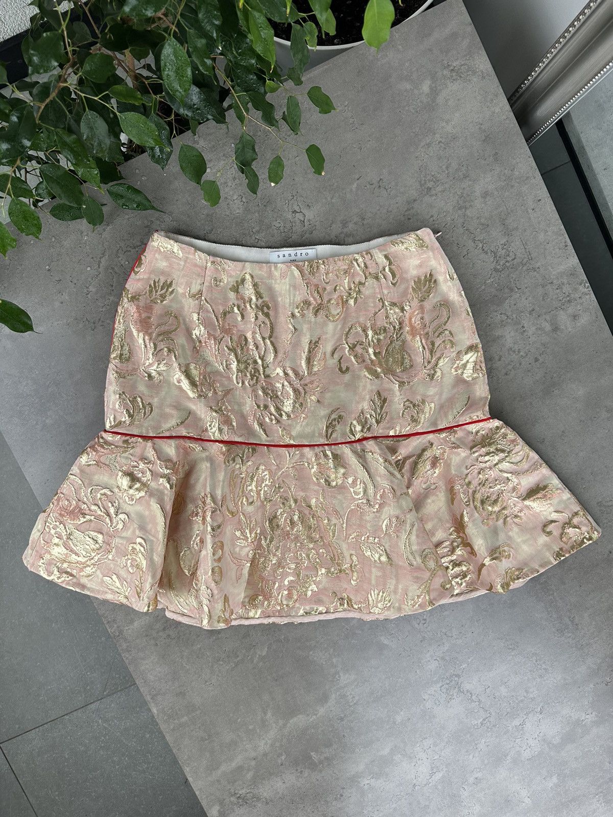 image of Avant Garde x Sandro Flared Mini Skirt in Pink, Women's (Size 26)