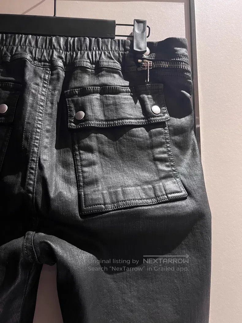Rick Owens Rick Owens size S Zipper Slim Fit Long Wax Pants Size US 27 - 3 Thumbnail