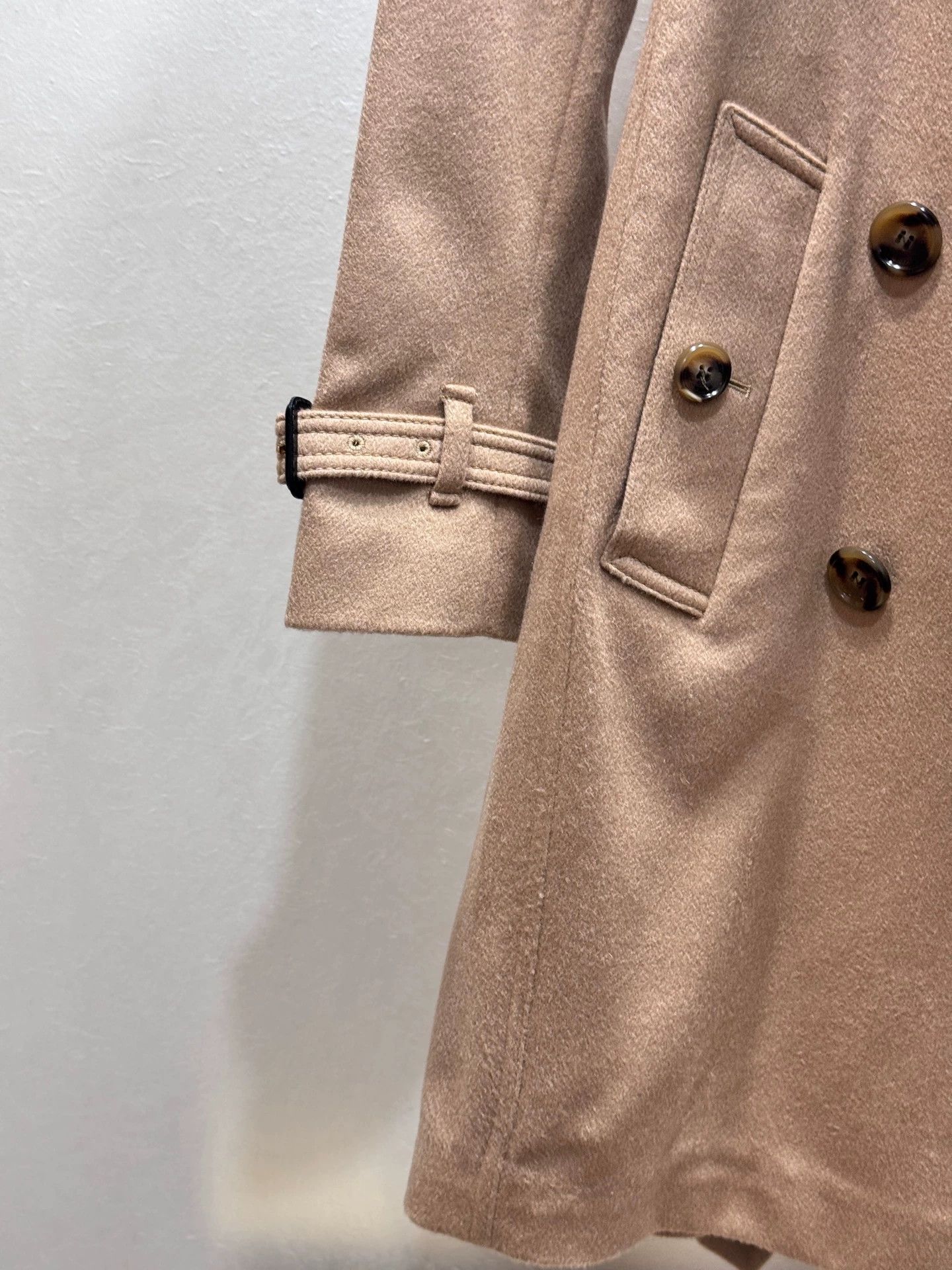Burberry 99 New Burberry Khaki Trench Coat UK4 Cashmere Size XS / US 0-2 / IT 36-38 - 2 Thumbnail