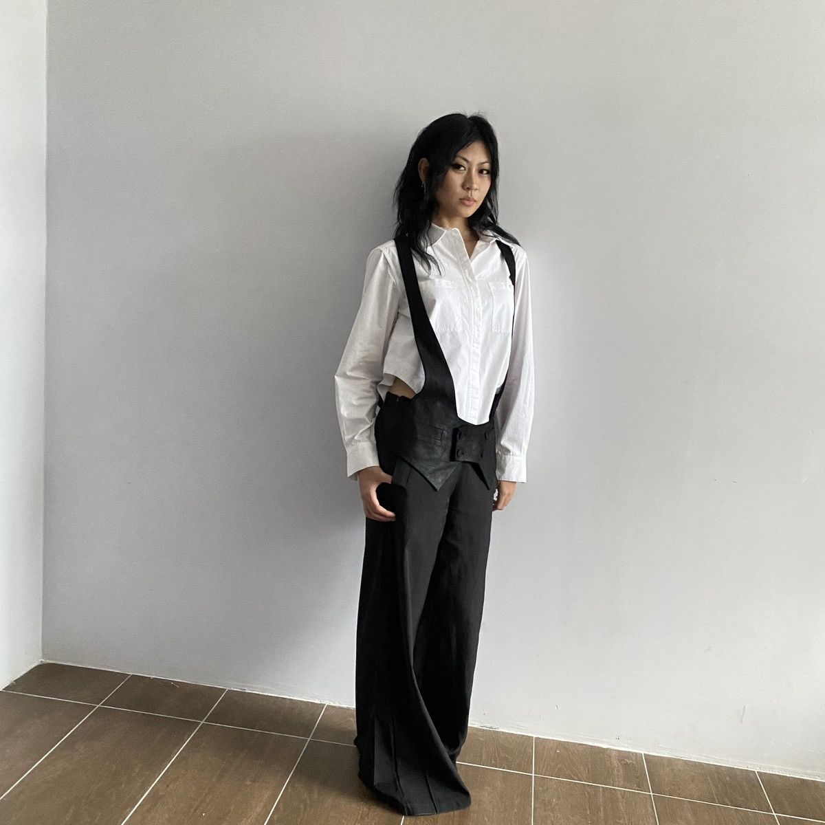 Ann Demeulemeester SS2012 Ann Demeulemeester Leather Sample Vest Holster Size 38R - 6 Thumbnail