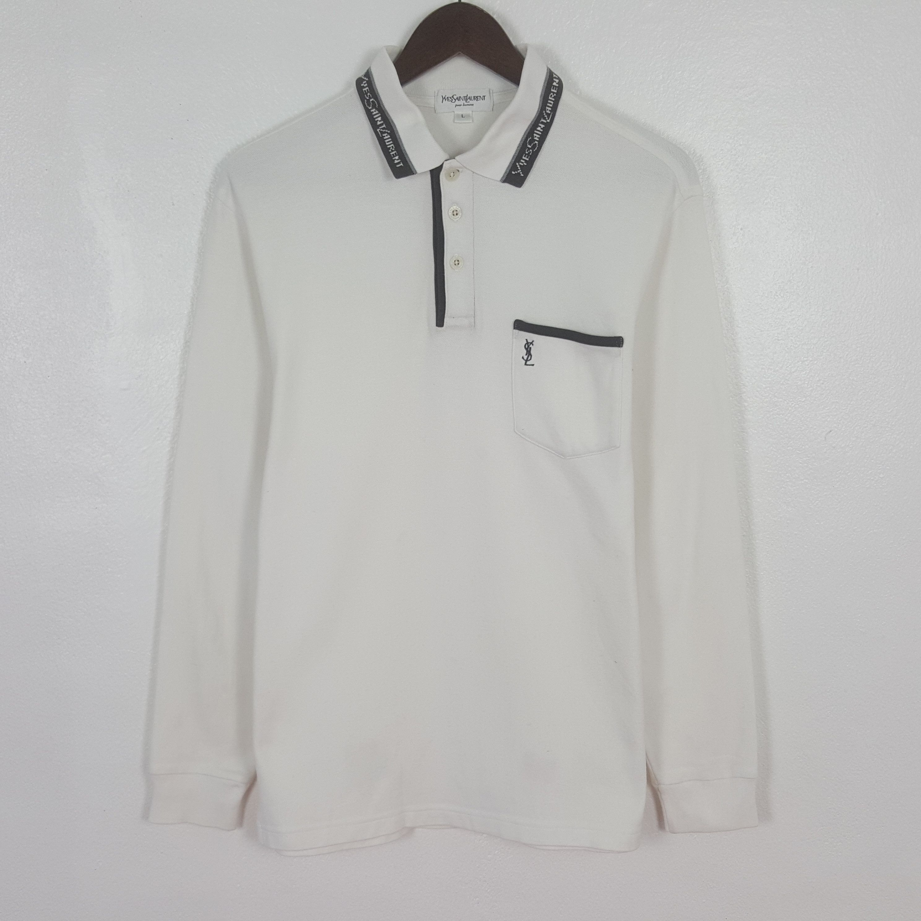 Vintage Yves Saint Laurent Single Pocket Polos Shirt