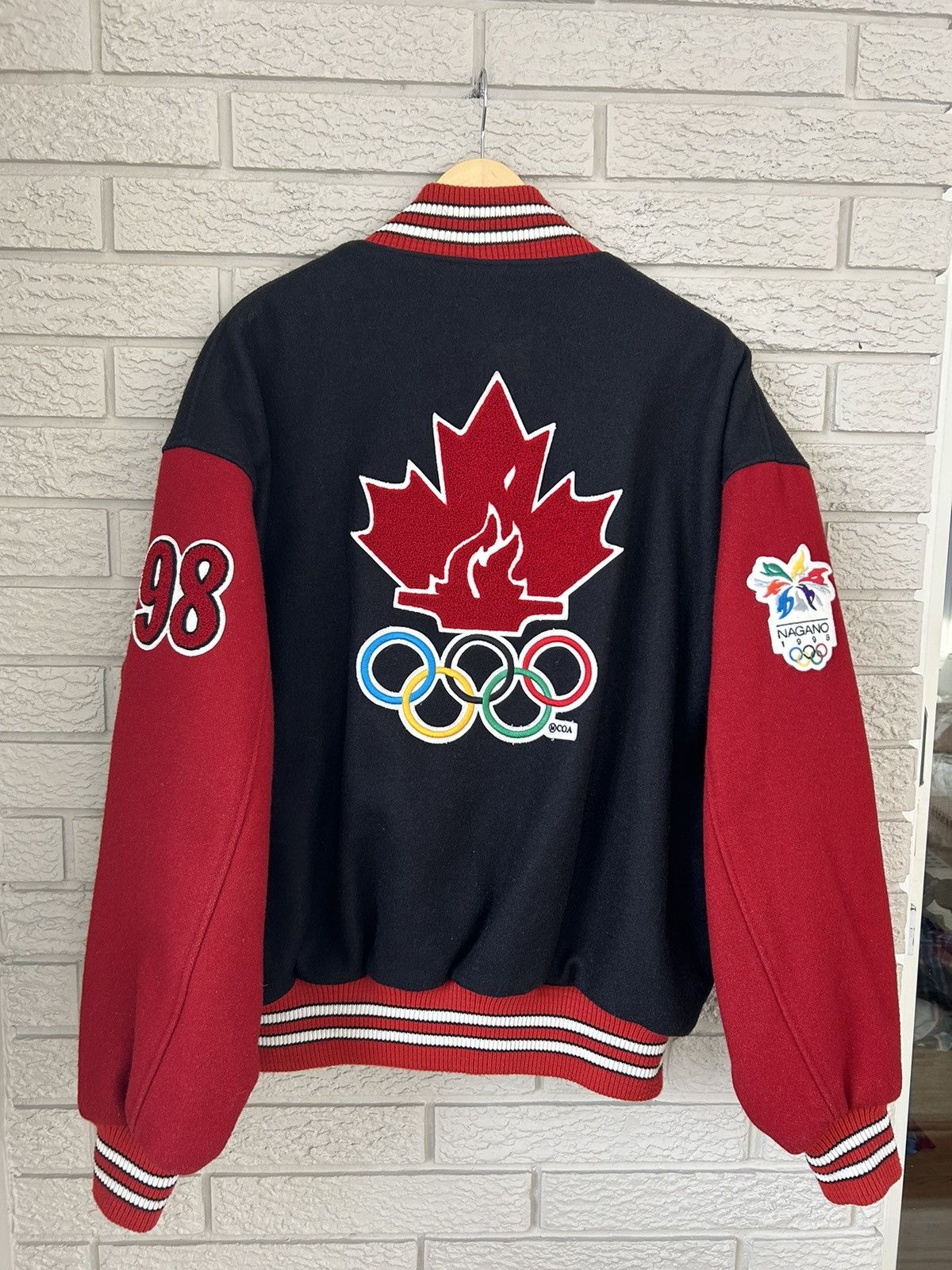 Roots Vintage Roots Team Canada 1998 Nagano Olympic Varsity Jacket Size US XL / EU 56 / 4 - 10 Thumbnail