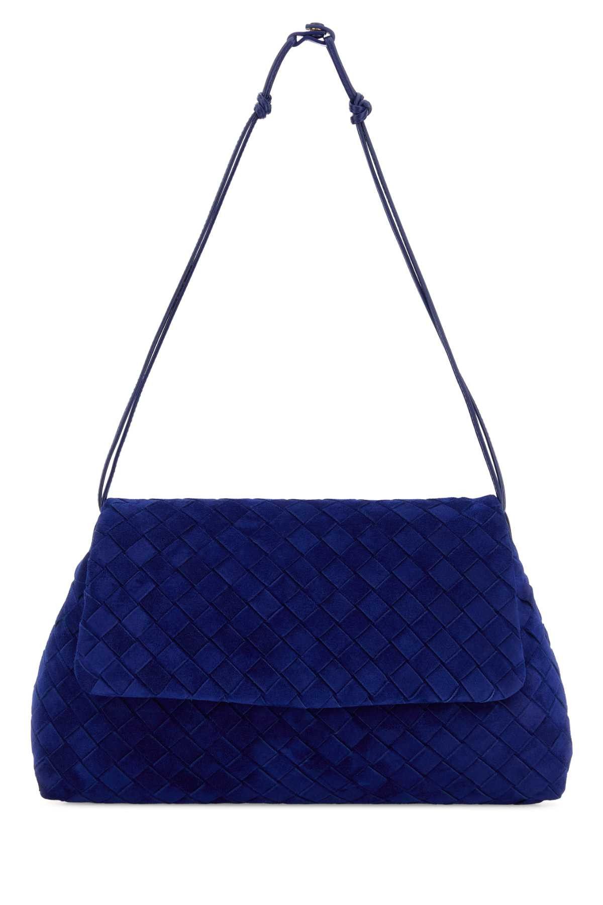 Blue Suede Giorno Shoulder Bag