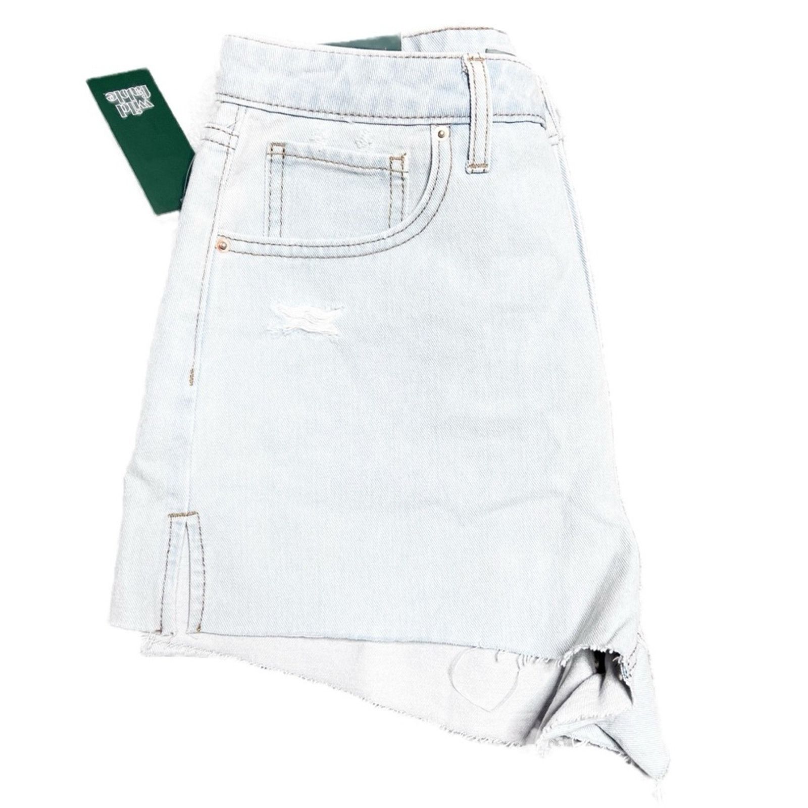 Target Basics New with Tags Wild Fable Women’s Super High Rise Jean Shorts Size 28" / US 6 / IT 42 - 4 Thumbnail