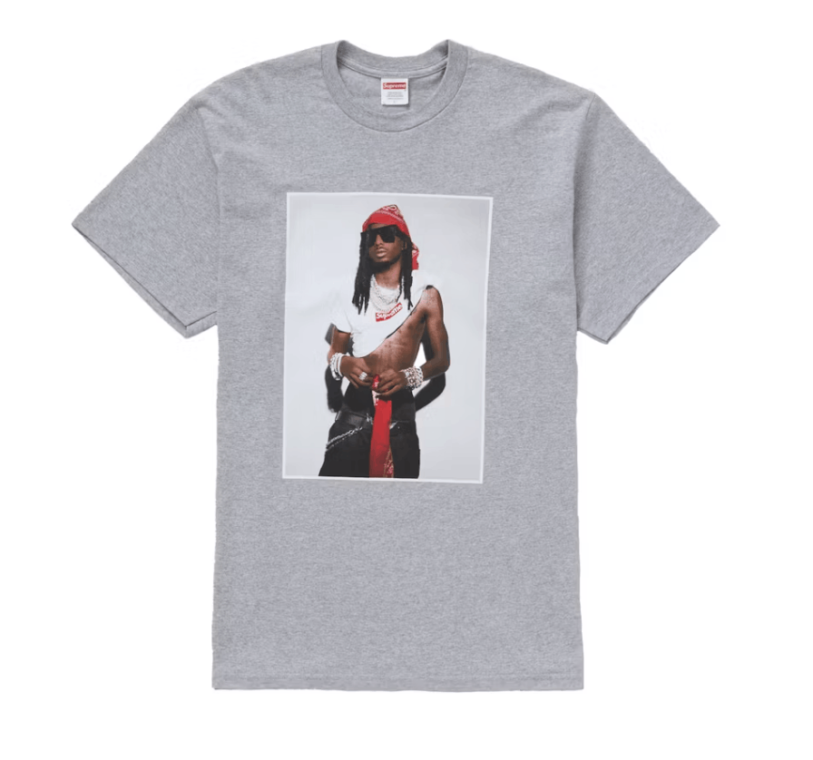 Supreme Supreme Playboi Carti Tee Heather Grey Size M Size US M / EU 48-50 / 2 - 1 Thumbnail