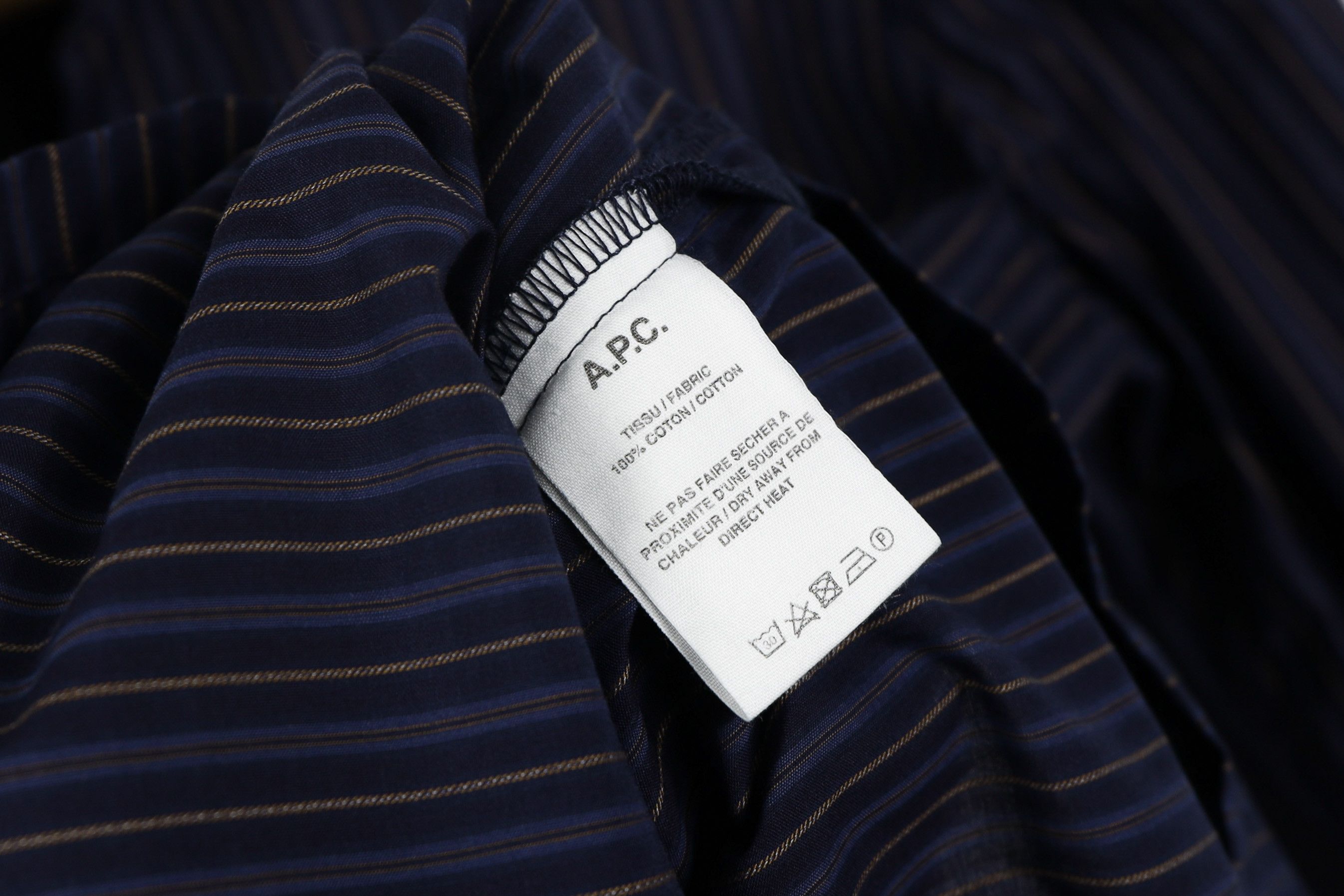 A.P.C. Womens A.P.C. Striped Ruffles Design Blouse Shirt 36 Size S / US 4 / IT 40 - 5 Thumbnail