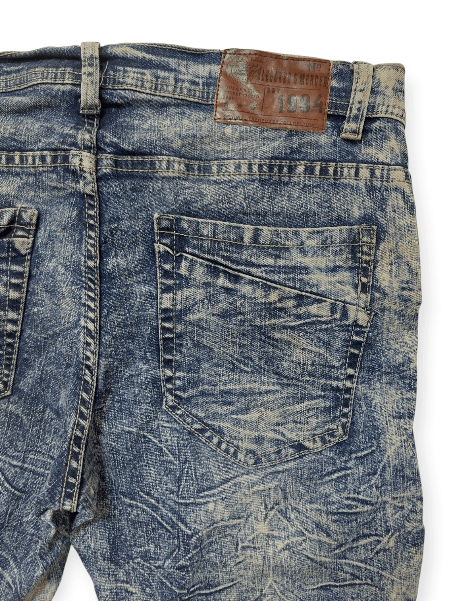 Designer Punk Biker Denim Bleecker & Mercer Jeans Size US 34 / EU 50 - 11 Thumbnail