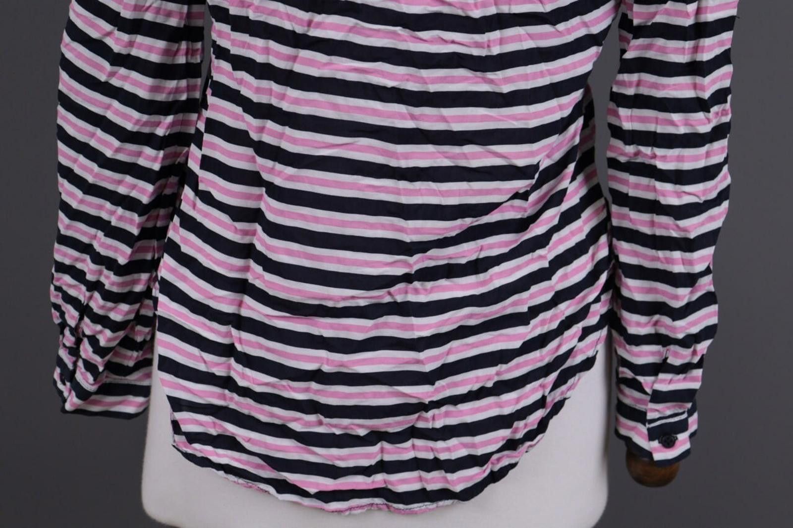 Designer Emily Van Den Bergh Multicolor Henley Blouse Shirt Sz 38 / M Size M / US 6-8 / IT 42-44 - 8 Thumbnail