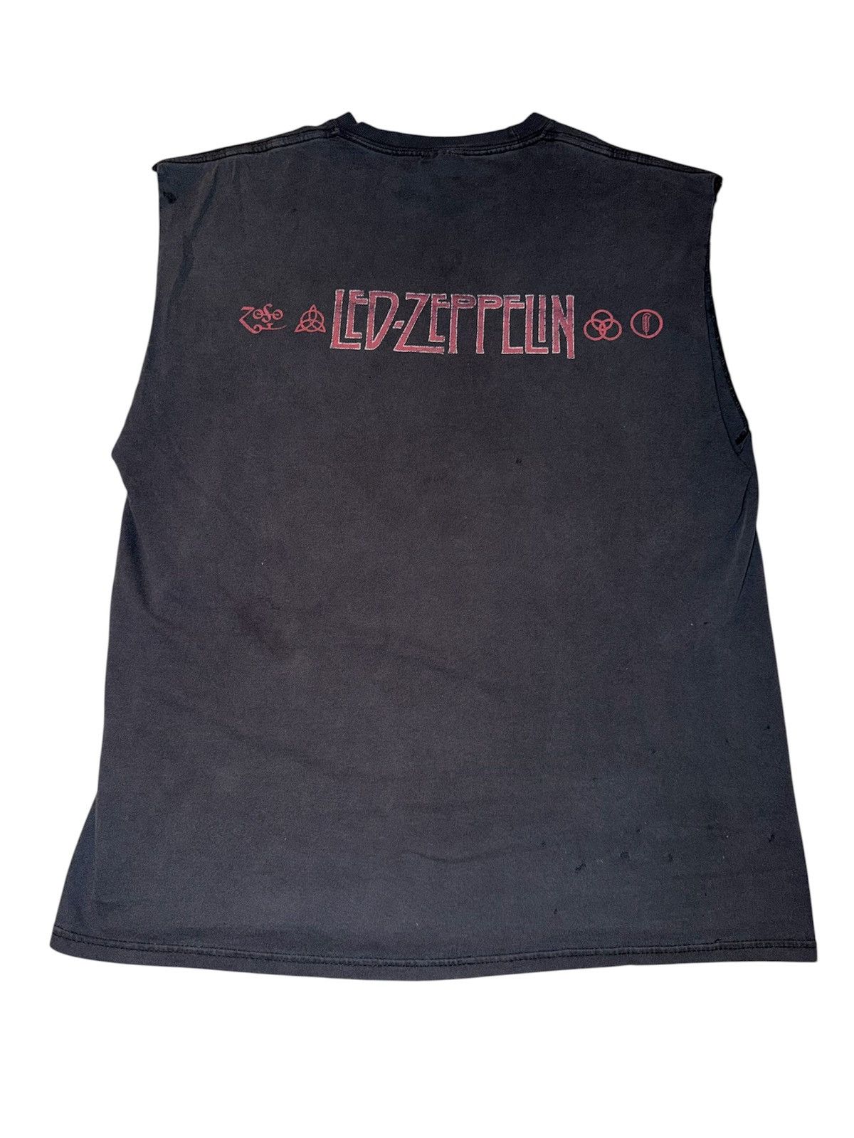 Led Zeppelin Vintage 90s ‘Led Zeppelin’ Cut Off T-shirt Size US L / EU 52-54 / 3 - 2 Thumbnail