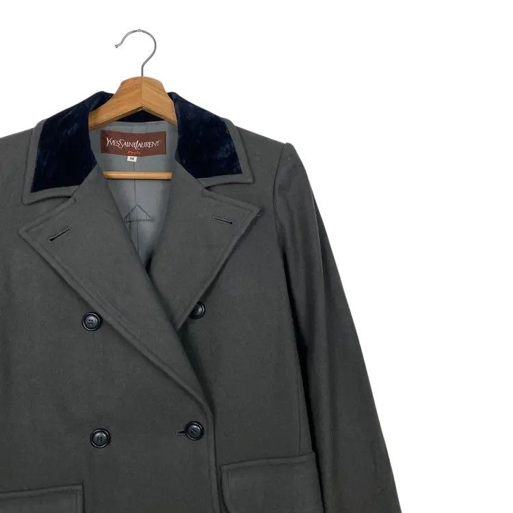 Yves Saint Laurent Yves Saint Laurent double breasted longcoat Size M / US 6-8 / IT 42-44 - 2 Thumbnail