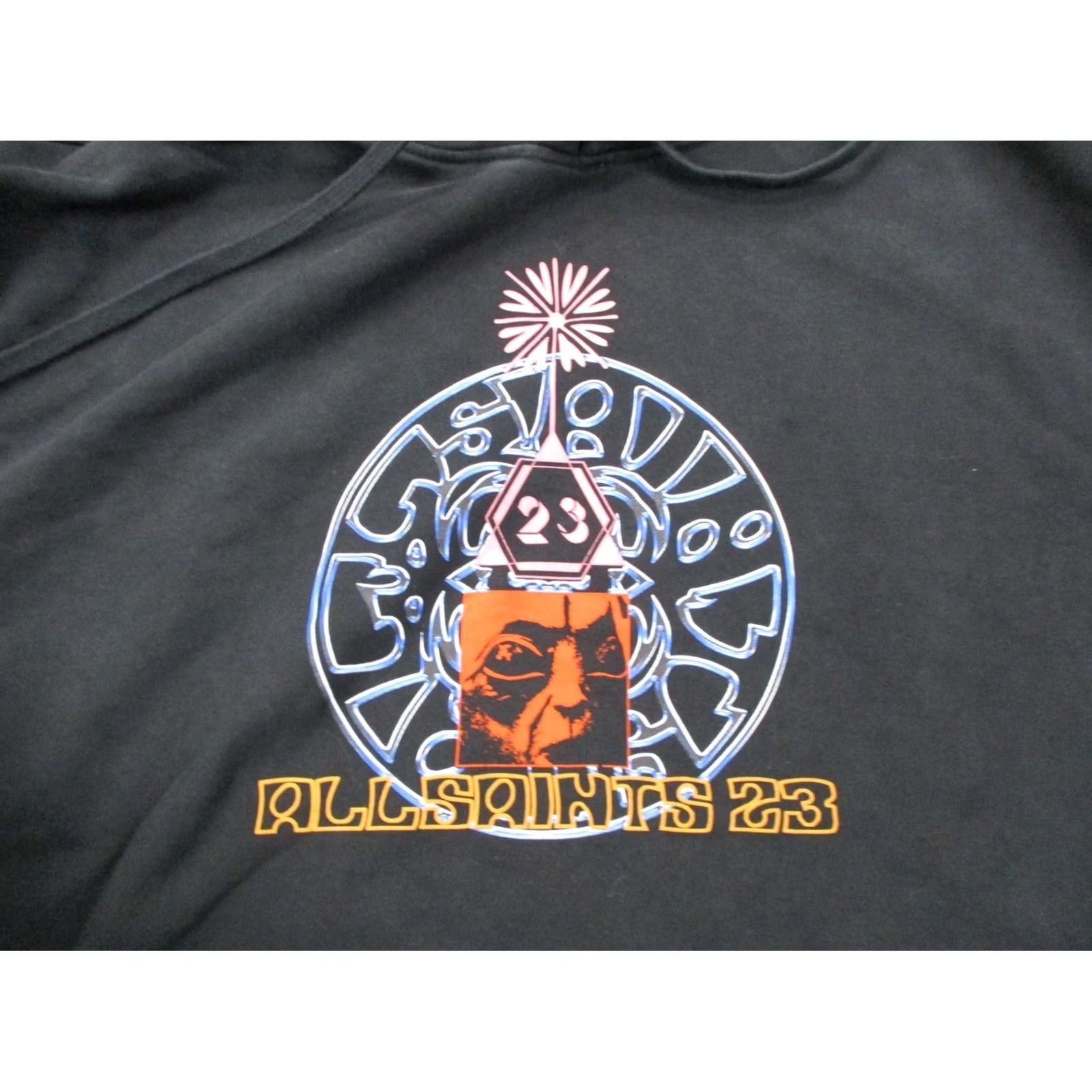 Allsaints AllSaints Hoodie Men L Black Logo Pullover Sweatshirt Streetwear 23 Hoodie Size US L / EU 52-54 / 3 - 6 Thumbnail
