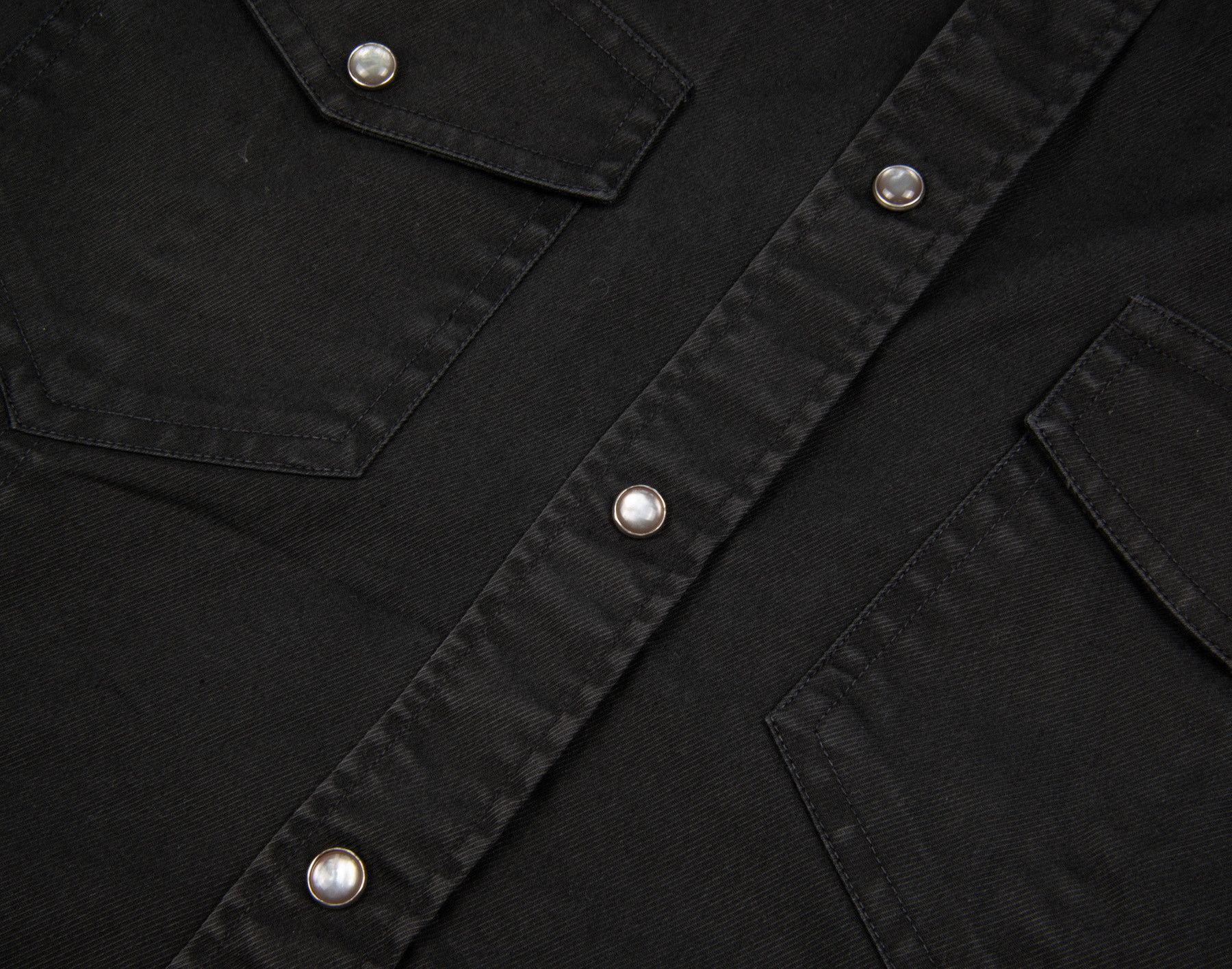 Neil Barrett Neil Barrett Black Snap Button Short Sleeve Western Shirt Size US M / EU 48-50 / 2 - 2 Thumbnail