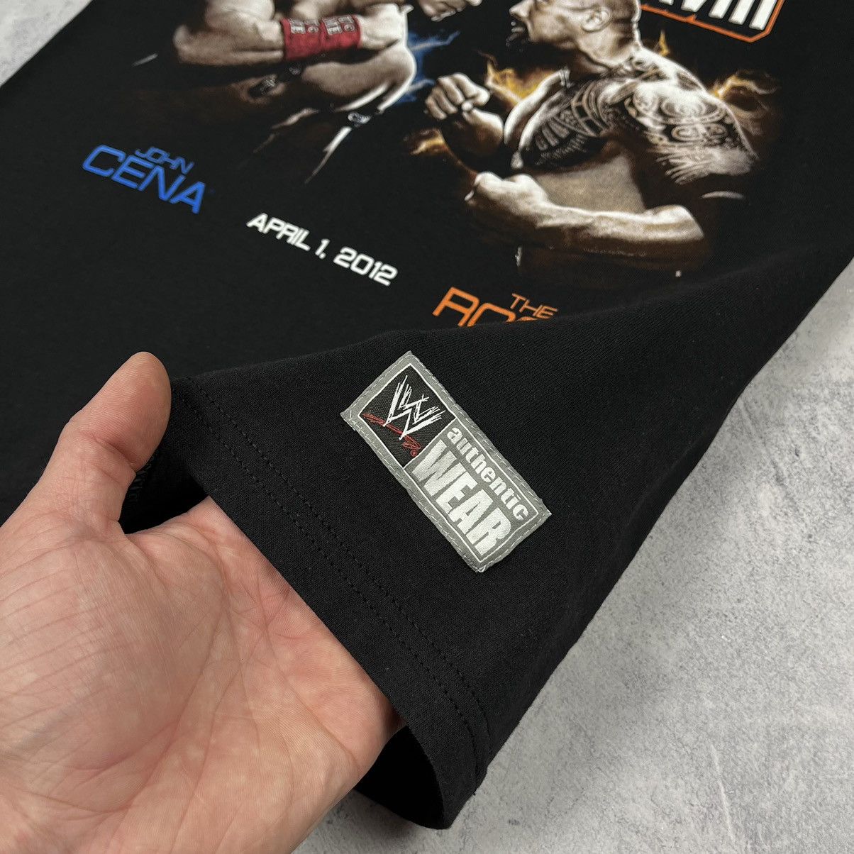WWE Vintage WWE Wrestlemania John Cena vs The Rock tee 2012 Size US S / EU 44-46 / 1 - 11 Thumbnail