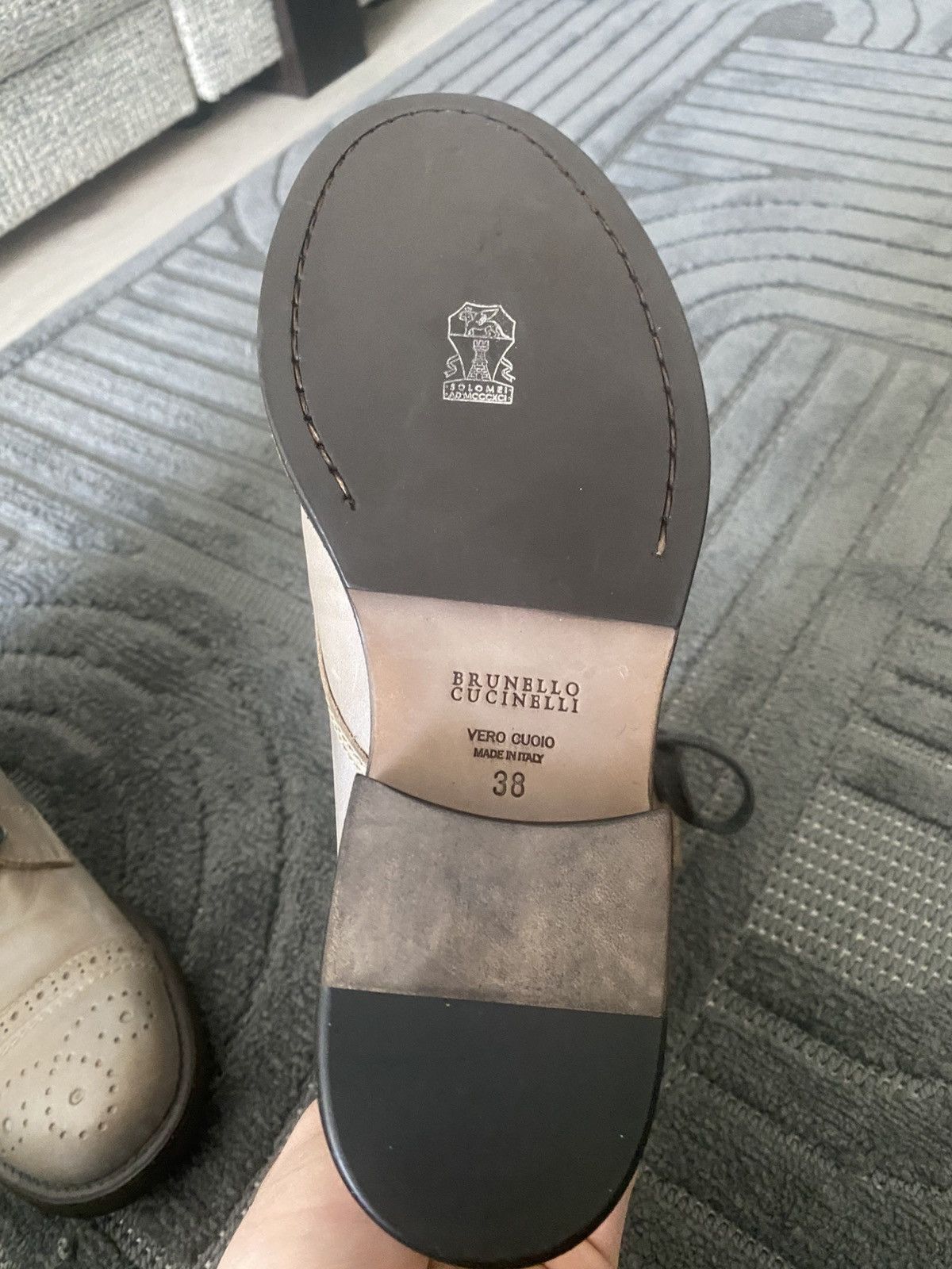 Brunello Cucinelli Brunello cucinelli Ankle boots in leather and cashmere Size US 8 / IT 38 - 6 Thumbnail