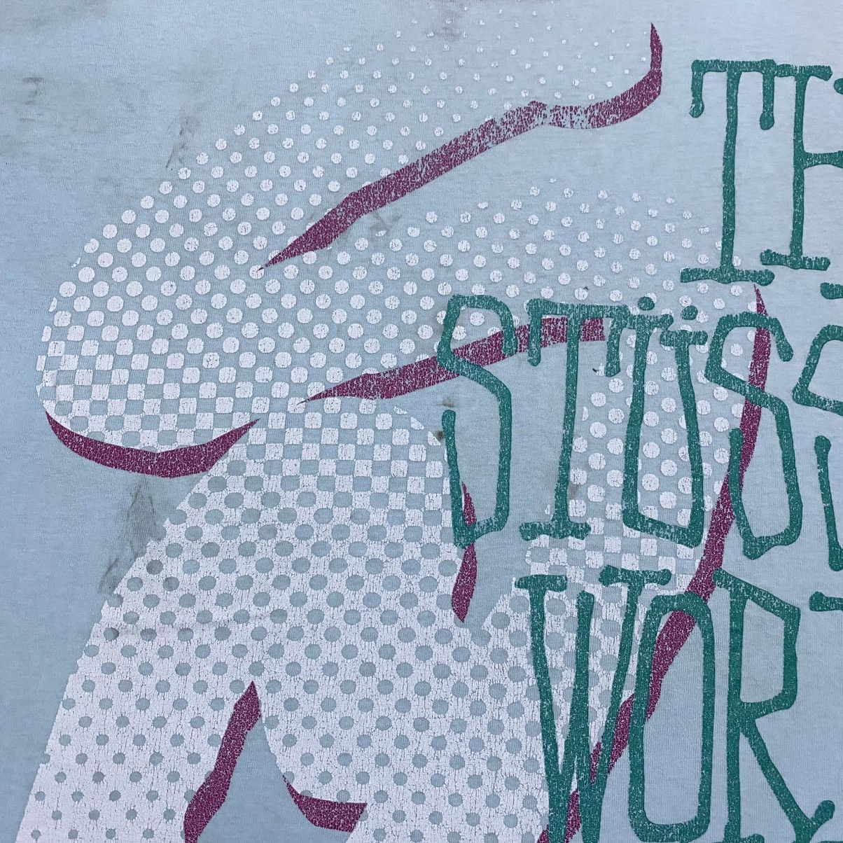 Stussy Rare‼️🔥Vintage Distress Stussy World Tribe Over Print T-Shirt Size US L / EU 52-54 / 3 - 10 Thumbnail