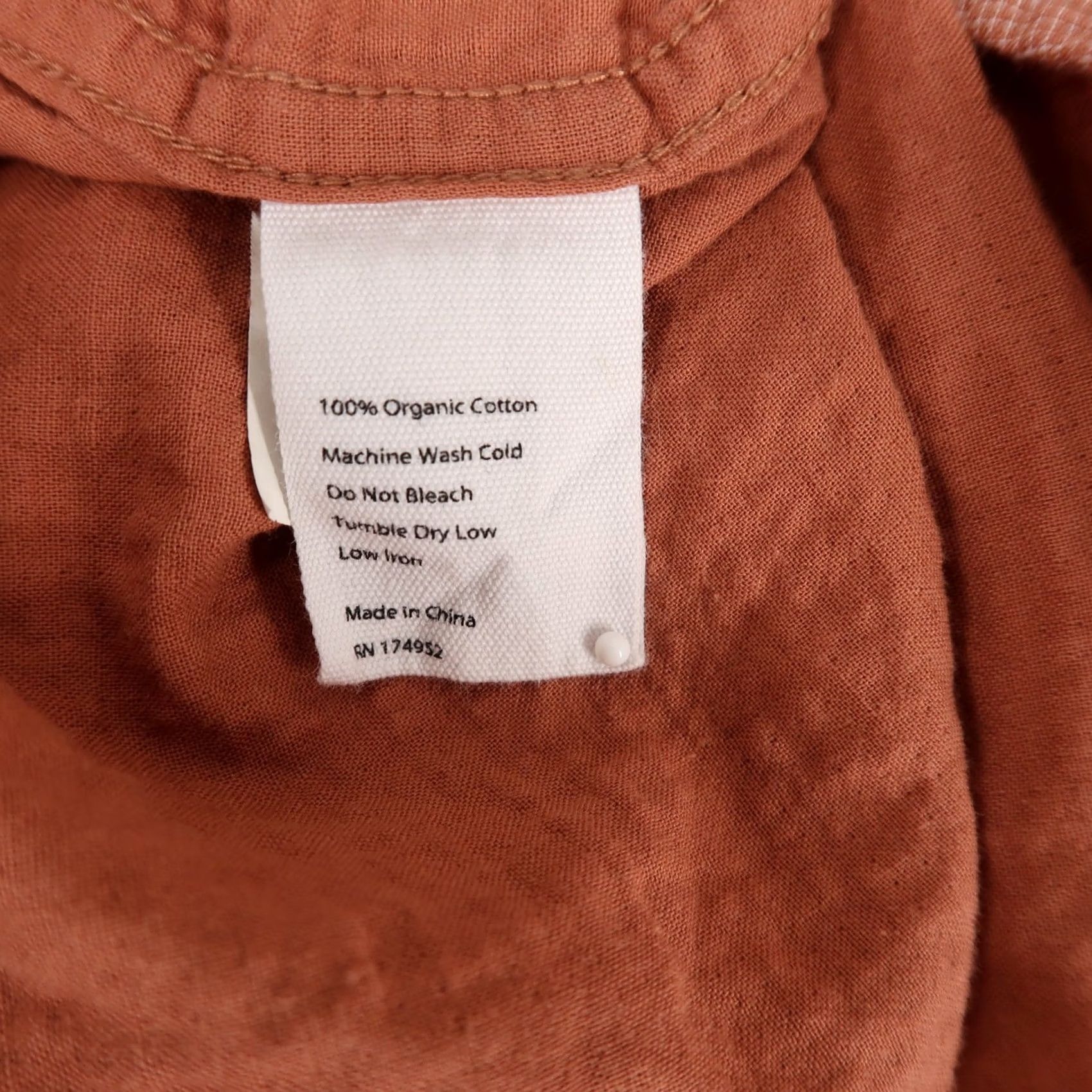 Vintage Wellen Shirt Mens XL Rust Brown Grid Short Sleeve Button Down Organic Cotton Size US XL / EU 56 / 4 - 6 Thumbnail