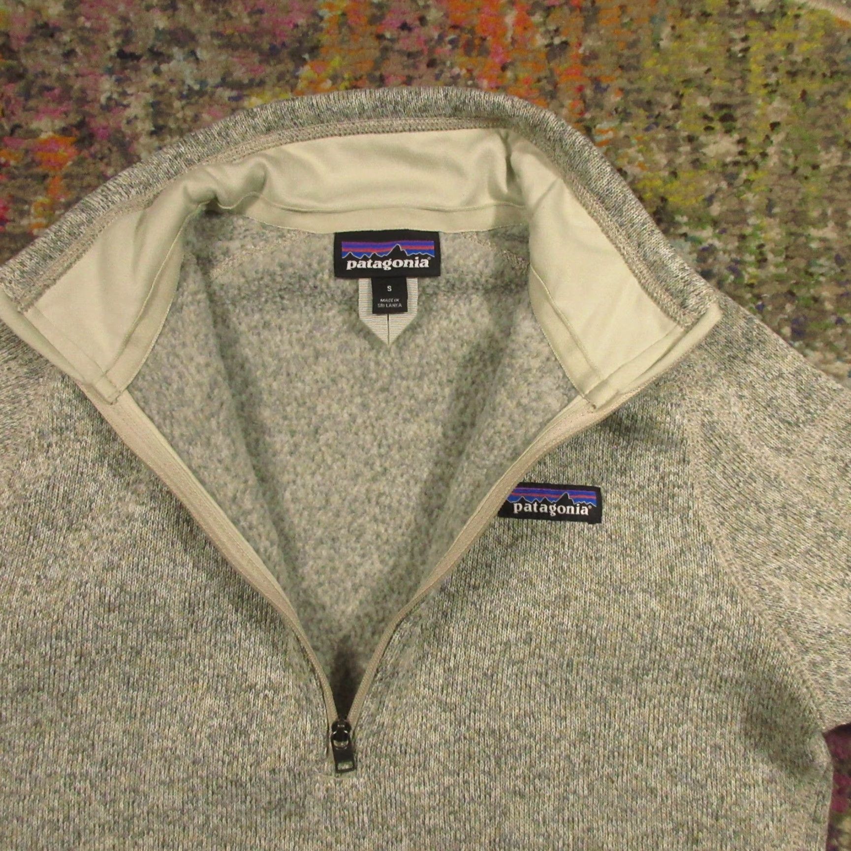 Patagonia Patagonia Sweater Womens S 1/4 Zip Fleece Pullover Beige Oatmeal Raglan Mock Neck Casual Size S / US 4 / IT 40 - 3 Thumbnail