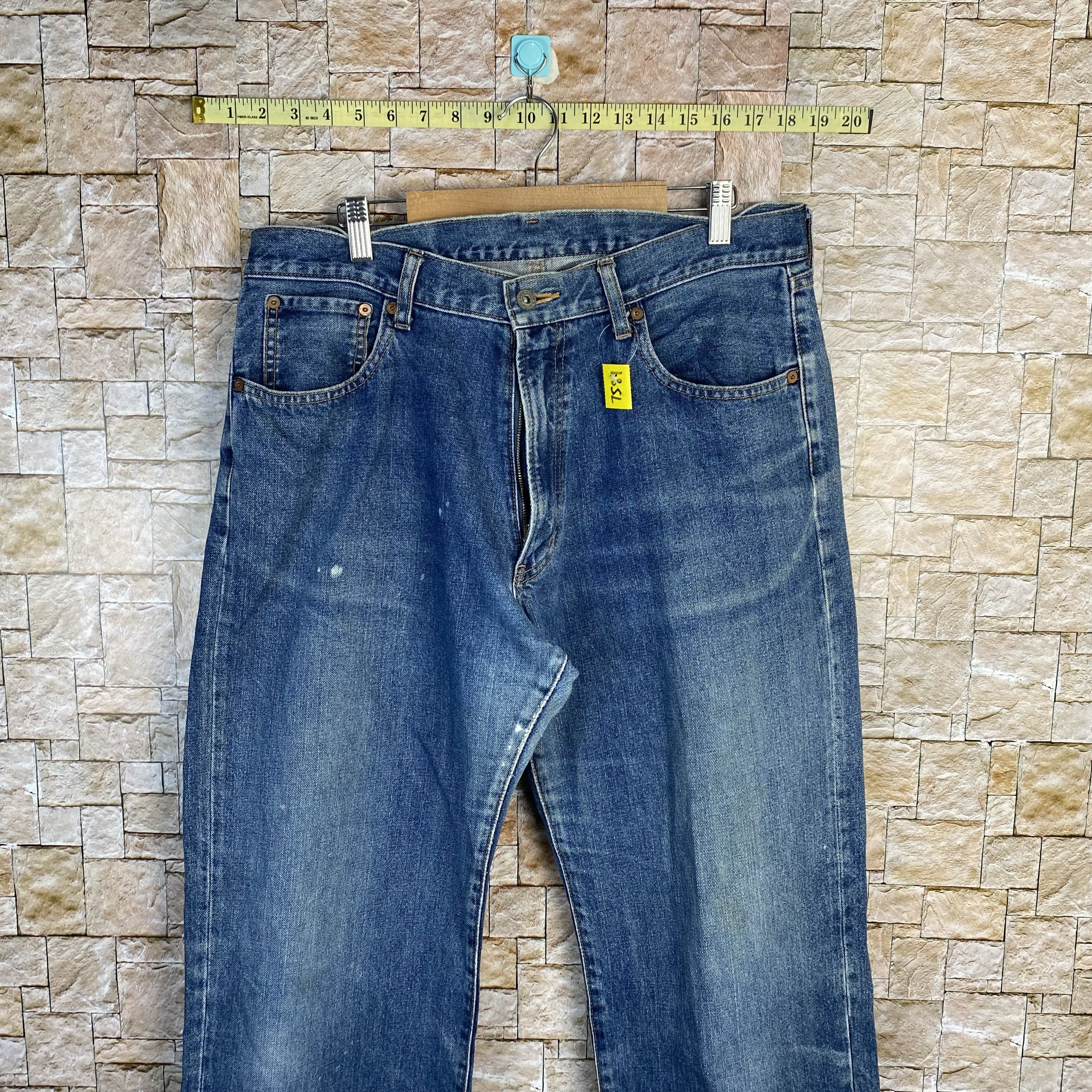 Vintage Japan vintage Blue Denim Pants #7589 Size US 34 / EU 50 - 2 Thumbnail