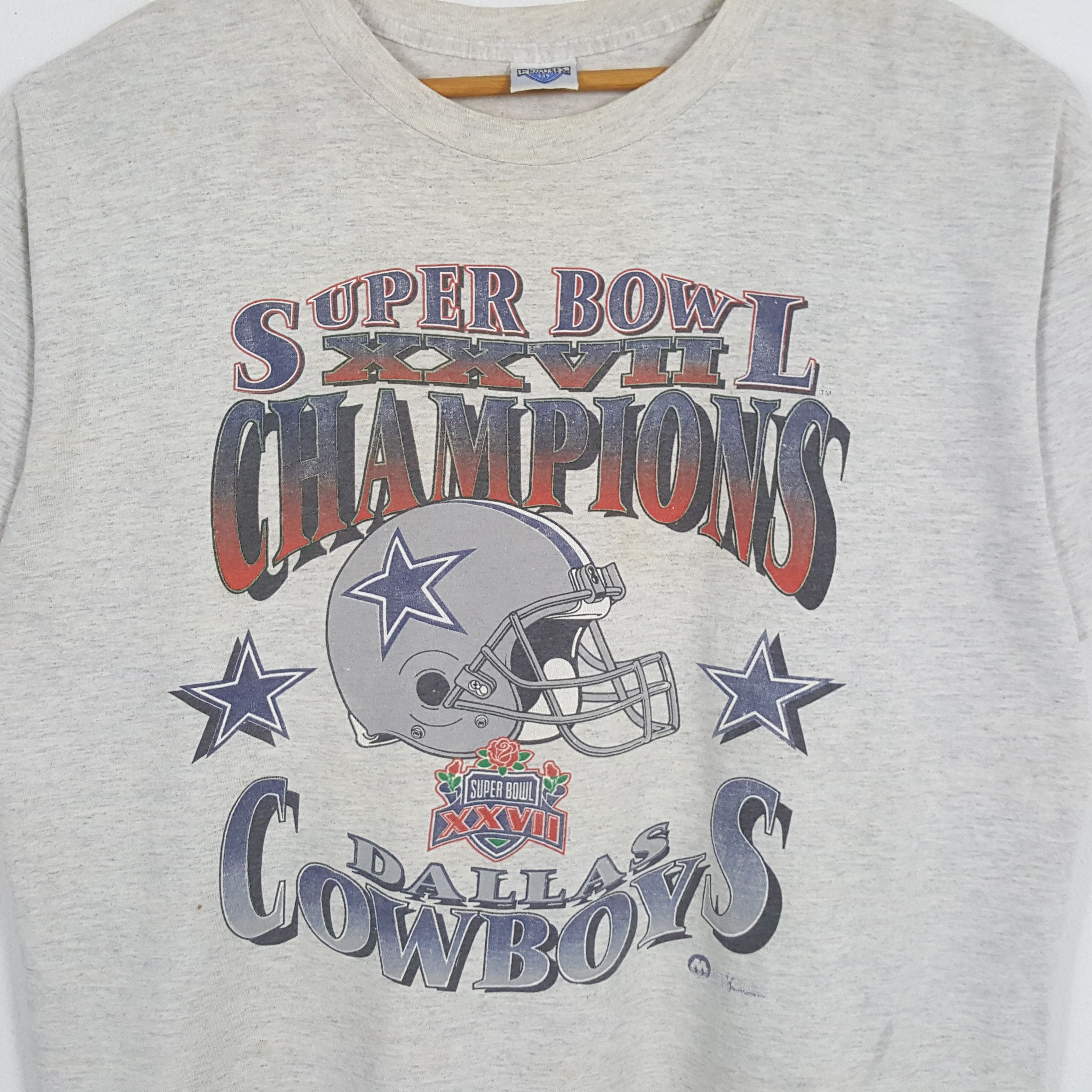 NFL × Vintage Vintage SUPER BOWLS DALAS COWBOYS NFL Promo T-Shirts Size US XXL / EU 58 / 5 - 2 Thumbnail